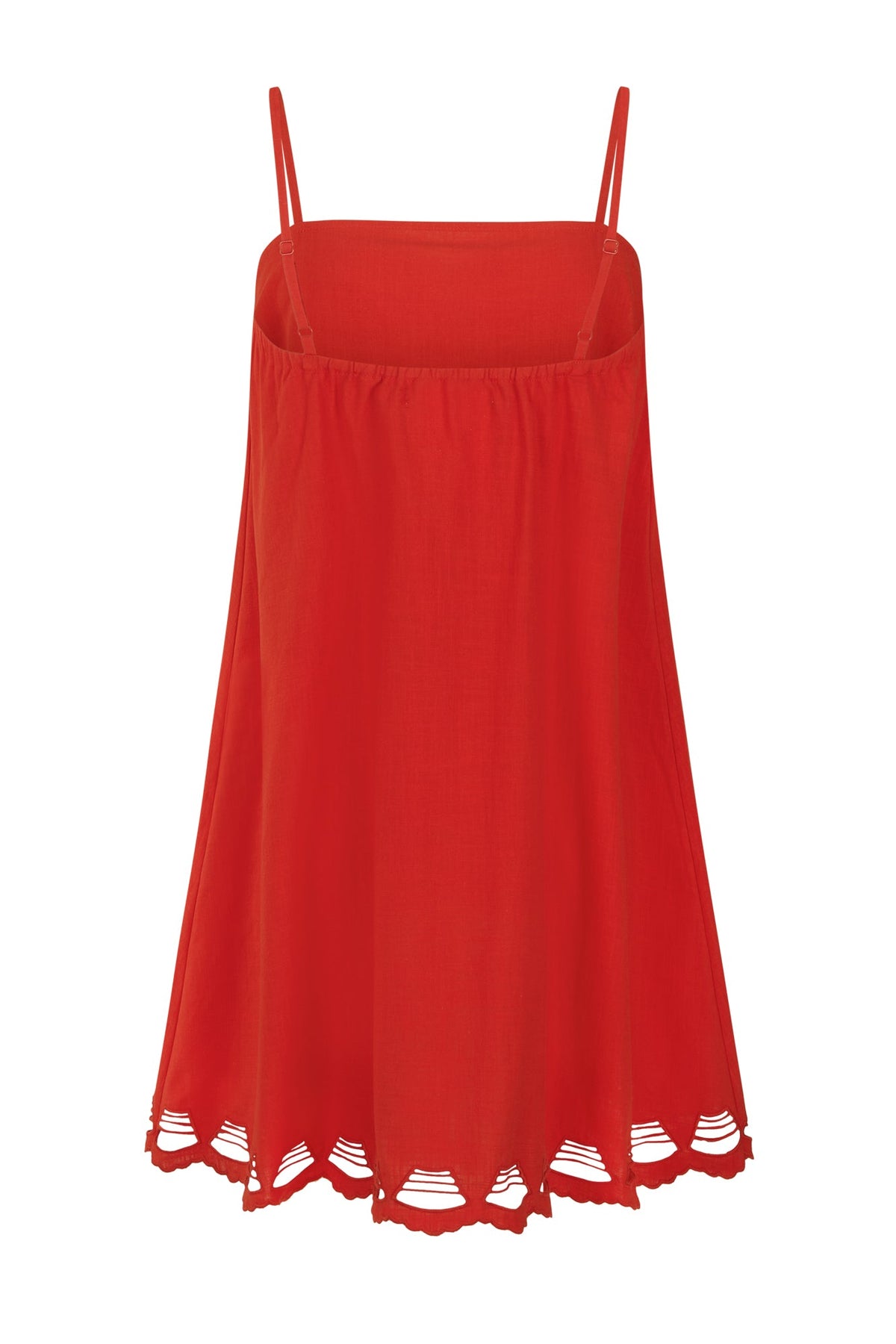 Ramie Mini Dress In Rhubarb