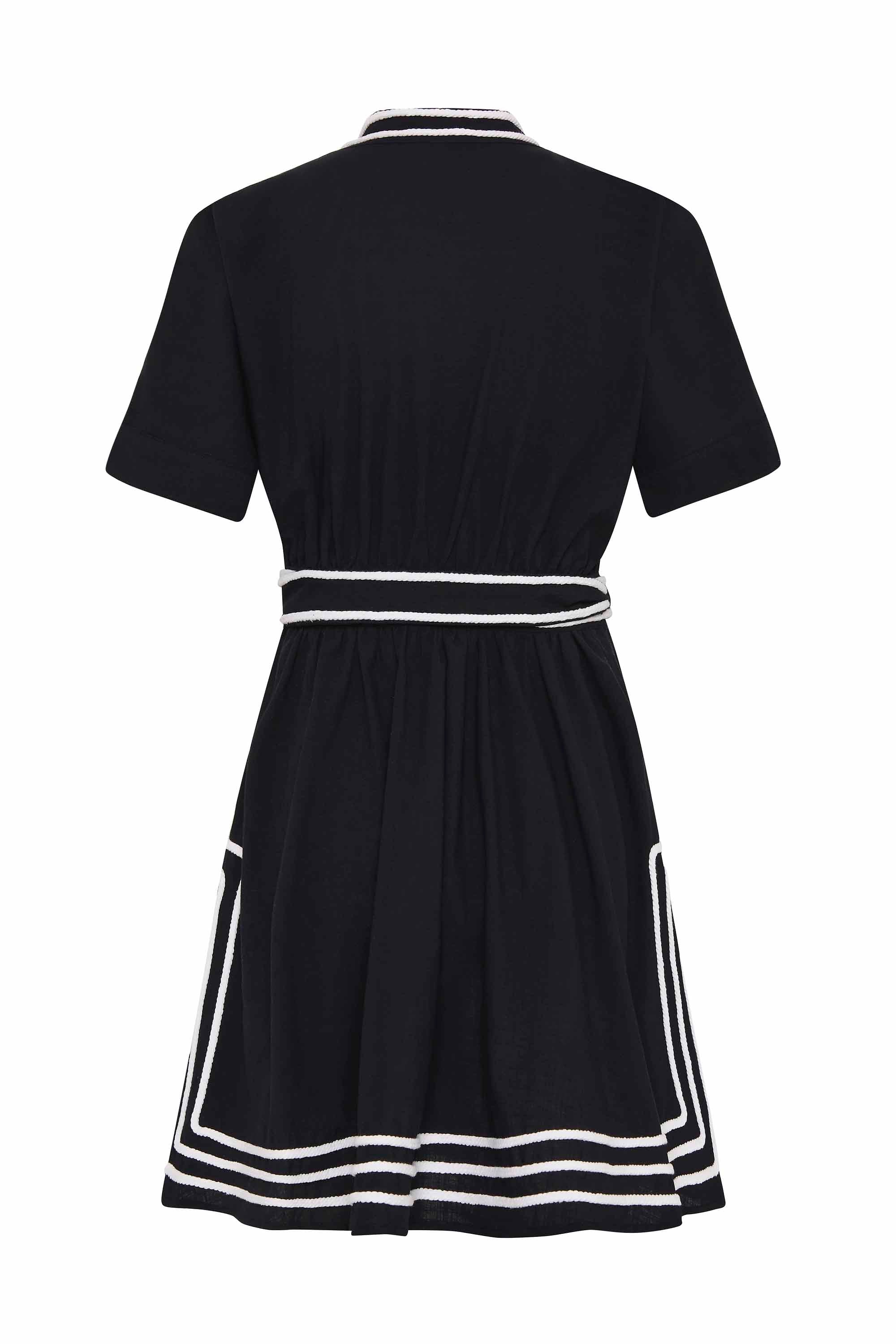 Momo Wrap Dress In Nero