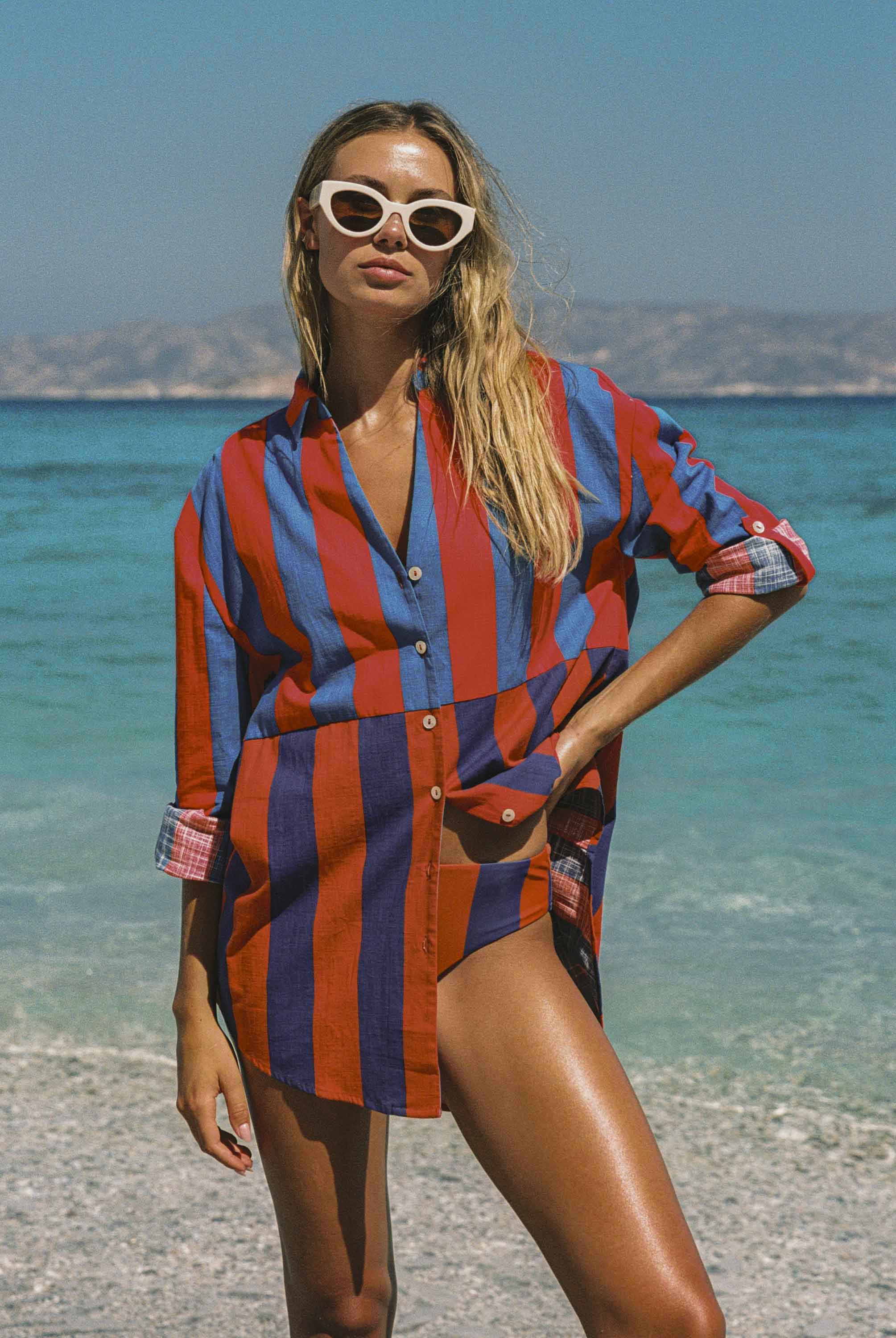 Beach Shirt In Horizon