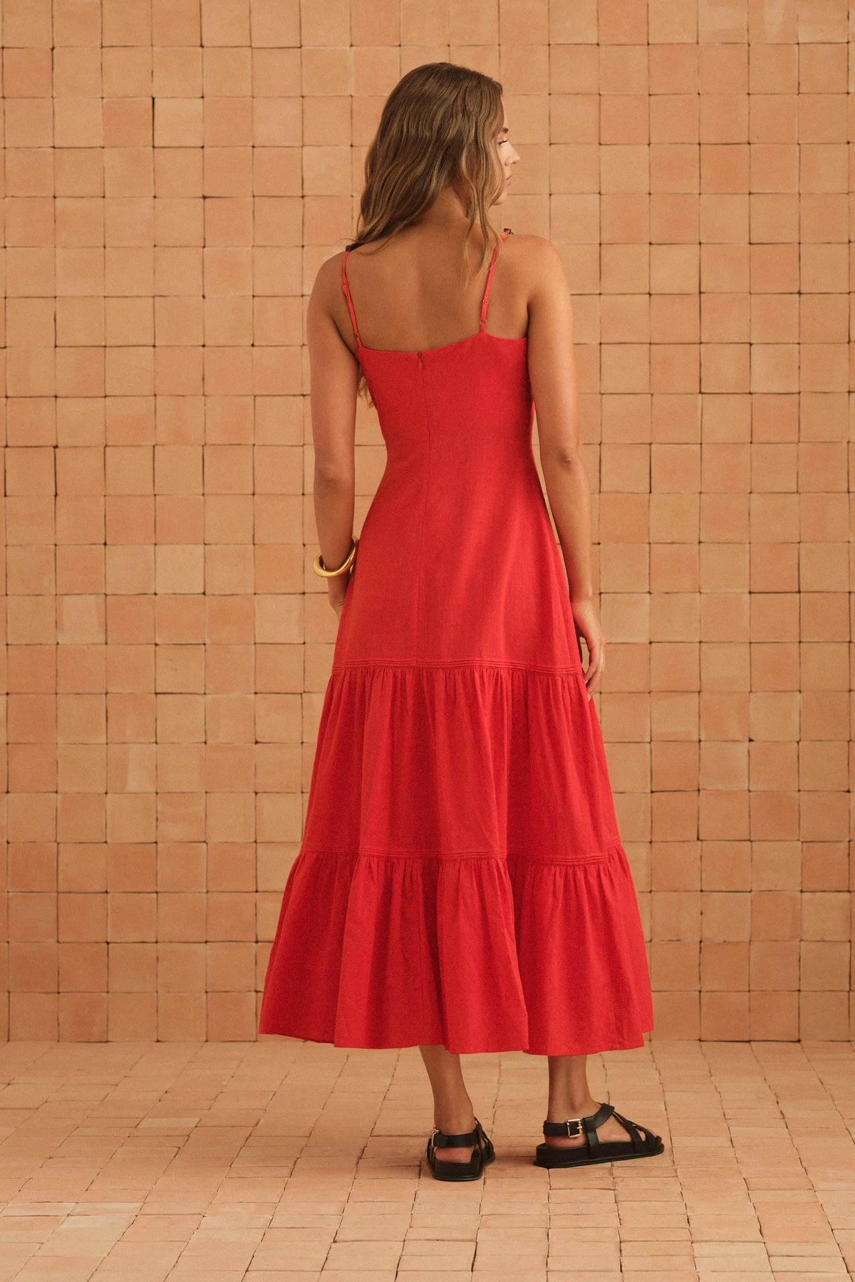 Bette Dress In Rhubarb