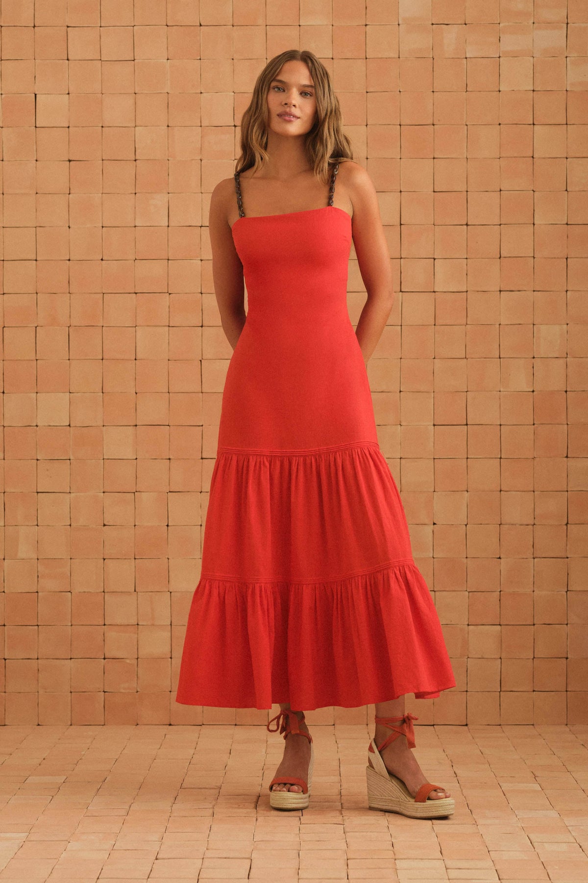 Bette Dress In Rhubarb