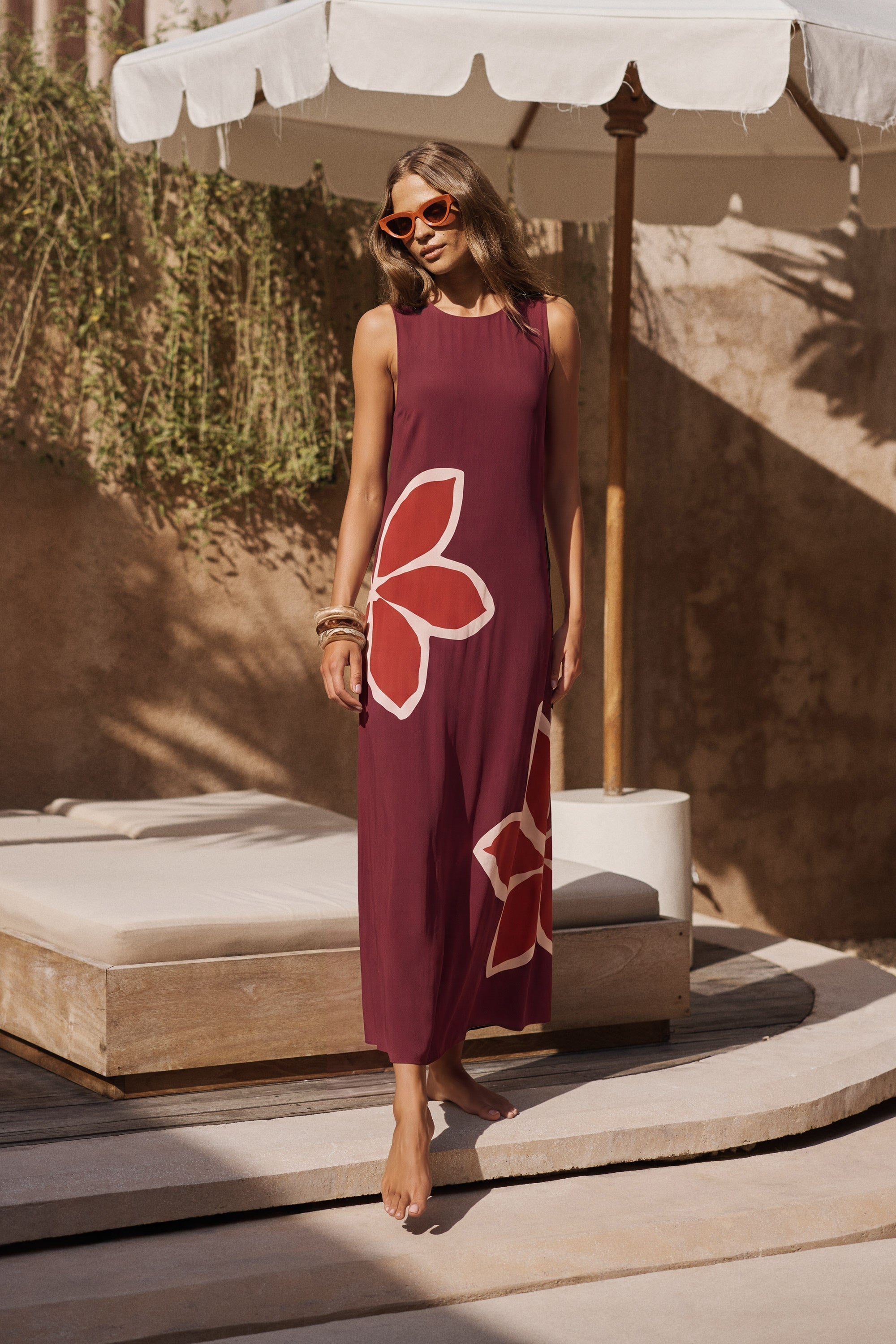 Binnie Dress In Gazamia Rosa