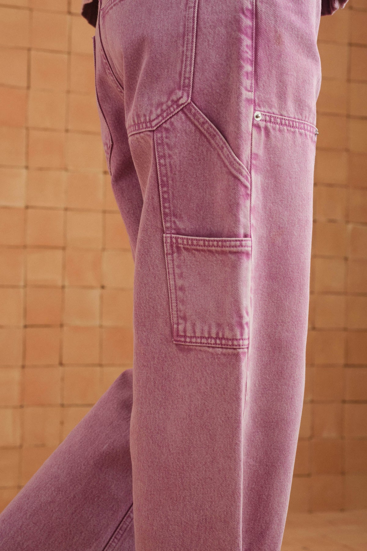 Boyfriend Jeans In Berry Denim