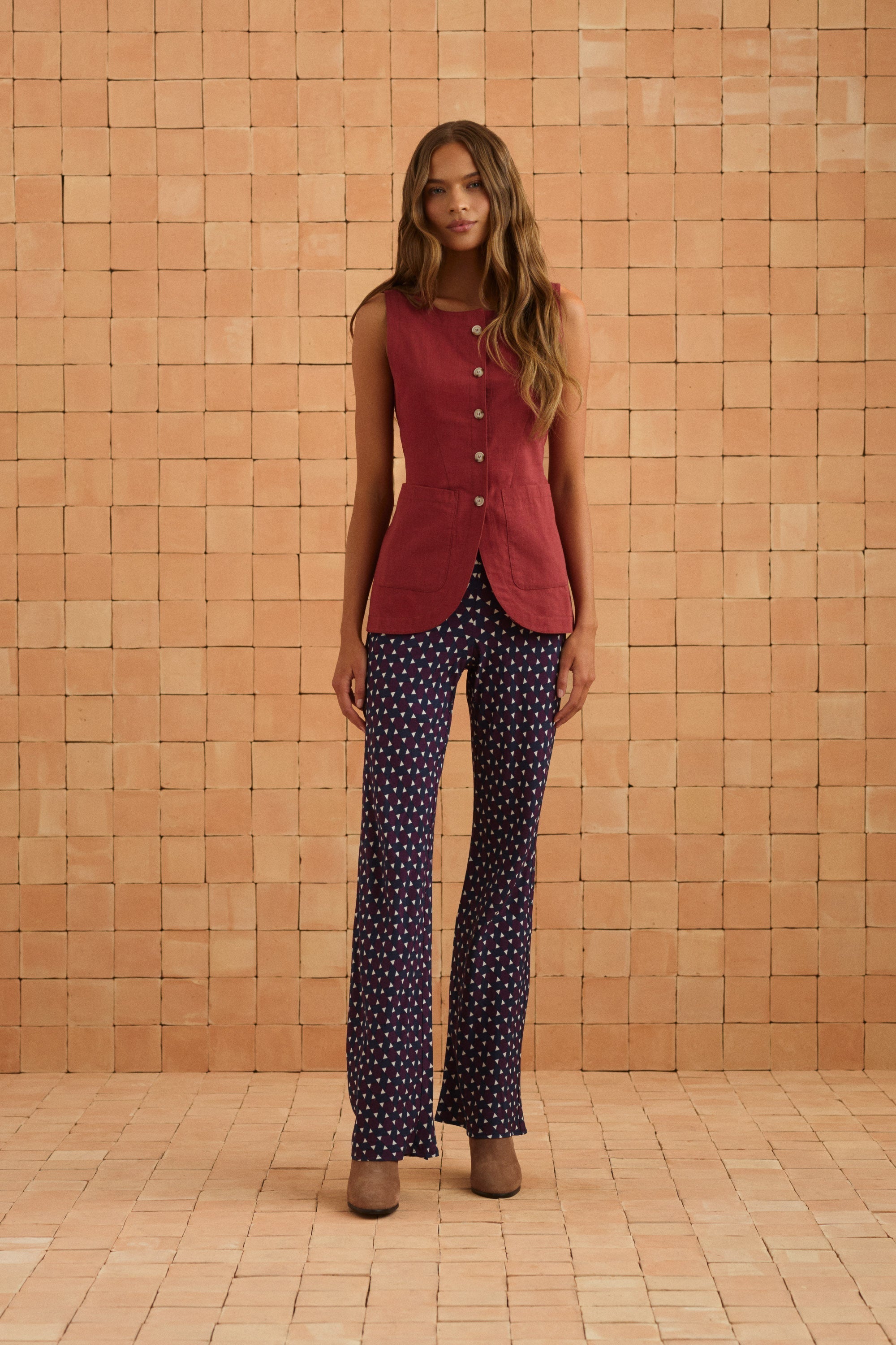 Briar Top In Sangria
