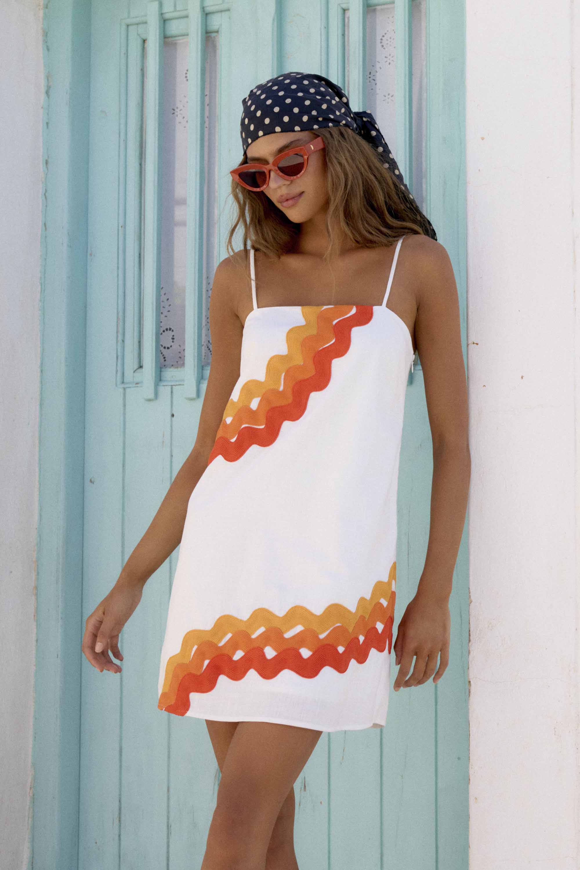 Clara Dress In Sunburst Ric Rac