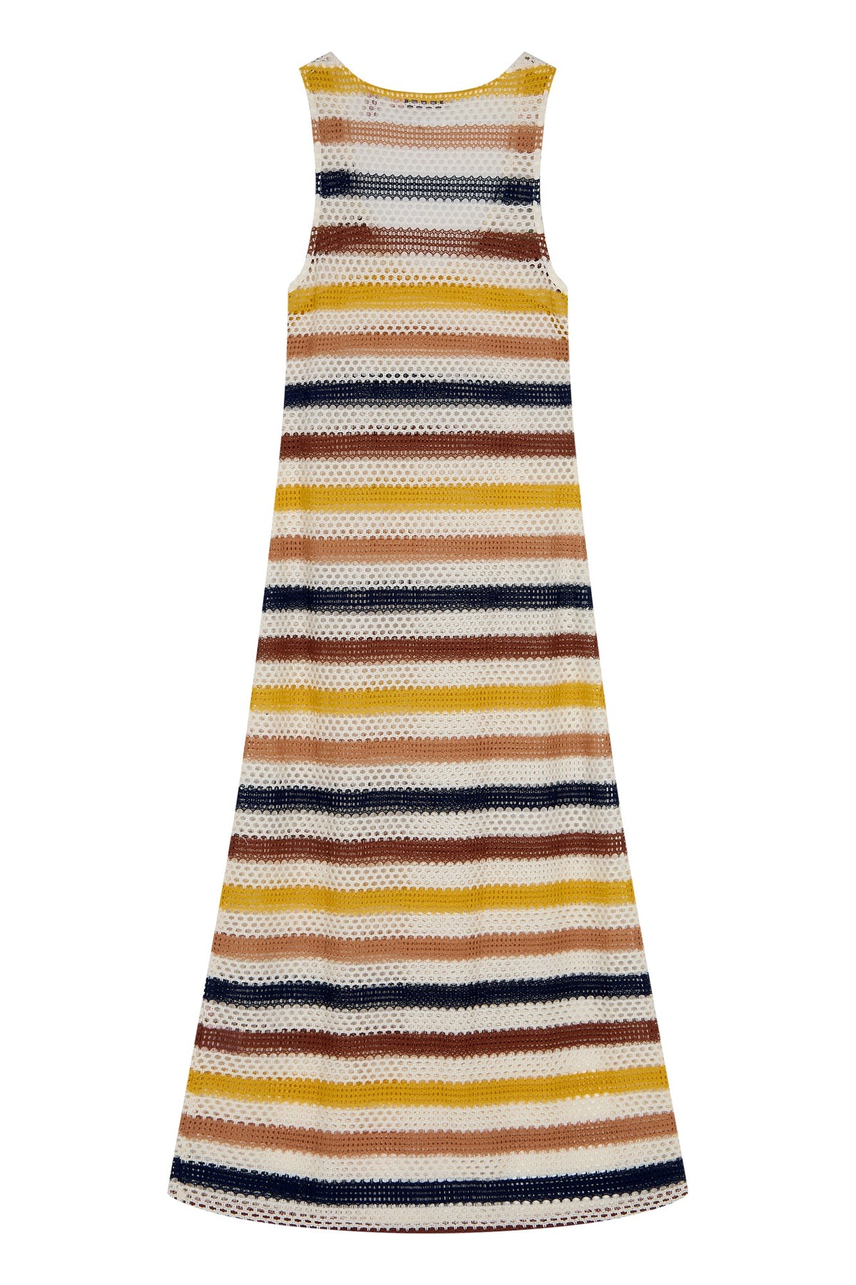 Courtney Dress In Sand Stripe