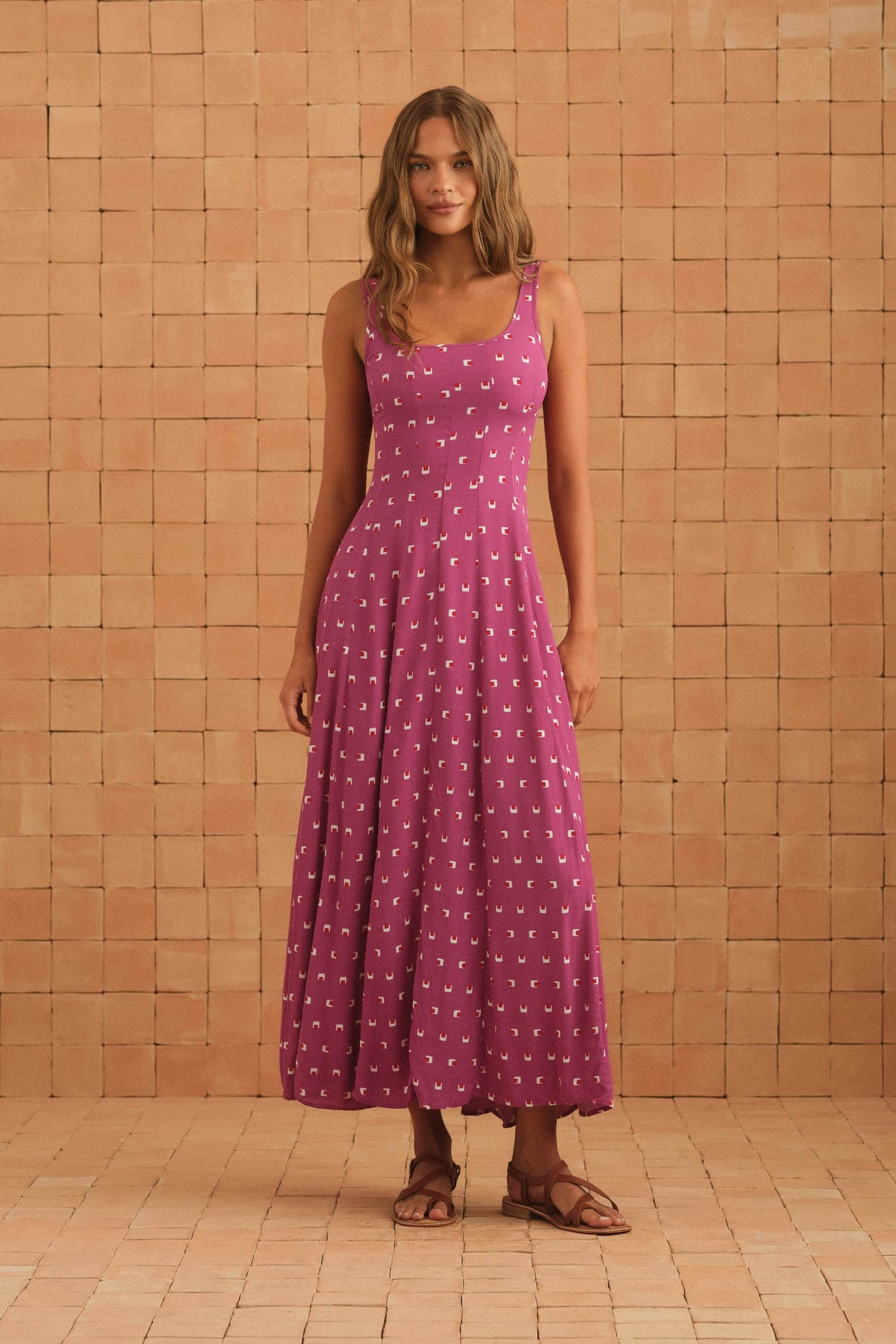 Daphne Dress In Tamarillo
