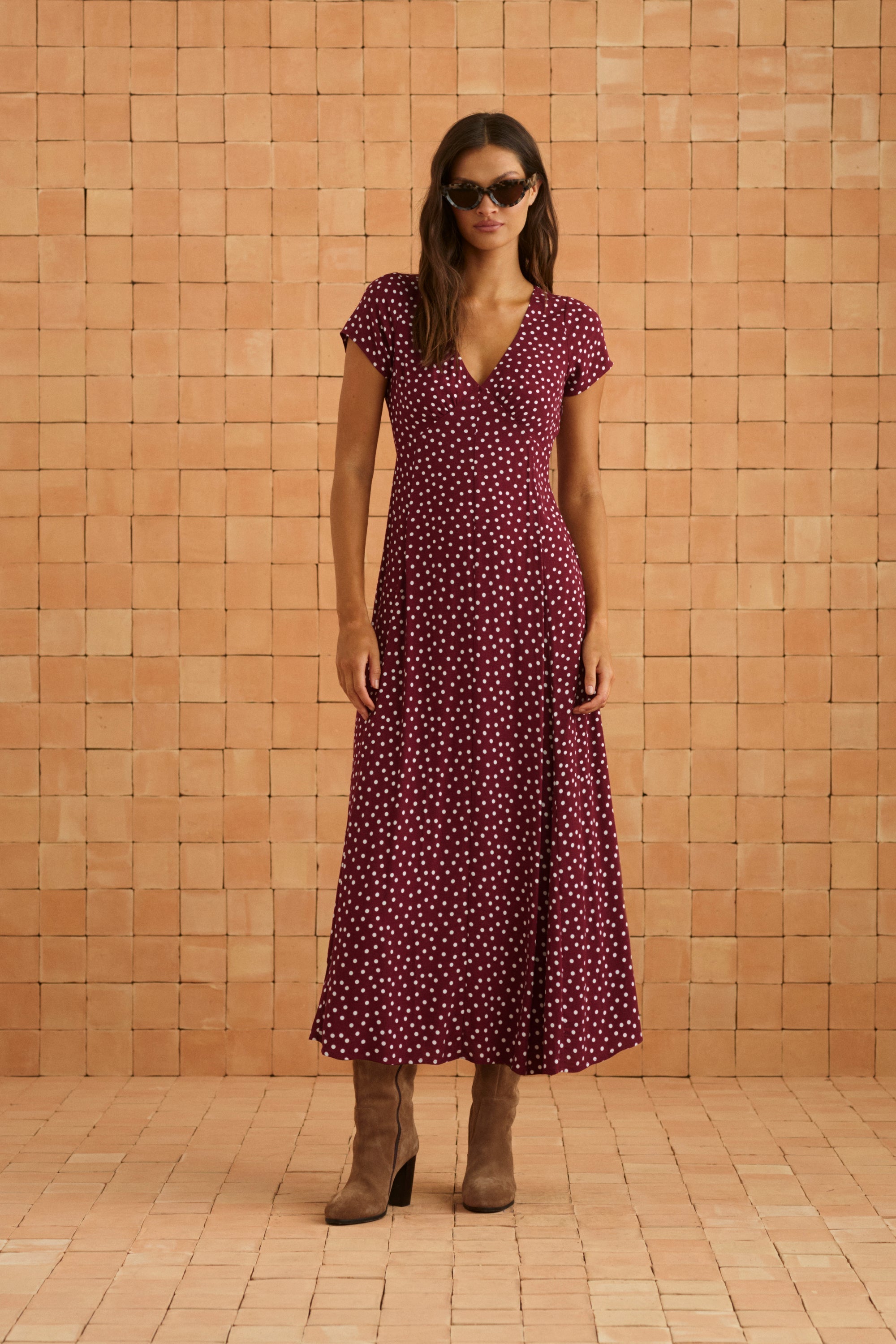 Elani Dress In Dusty