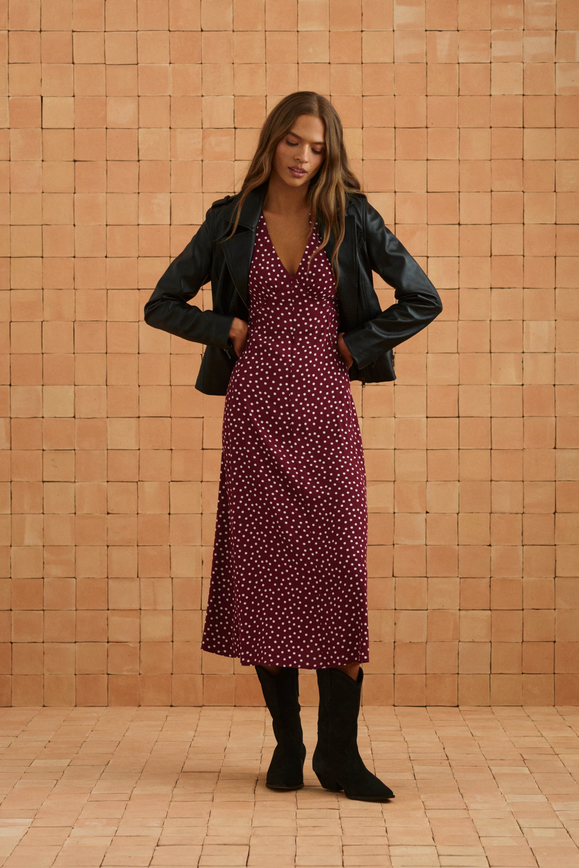 Elani Dress In Dusty