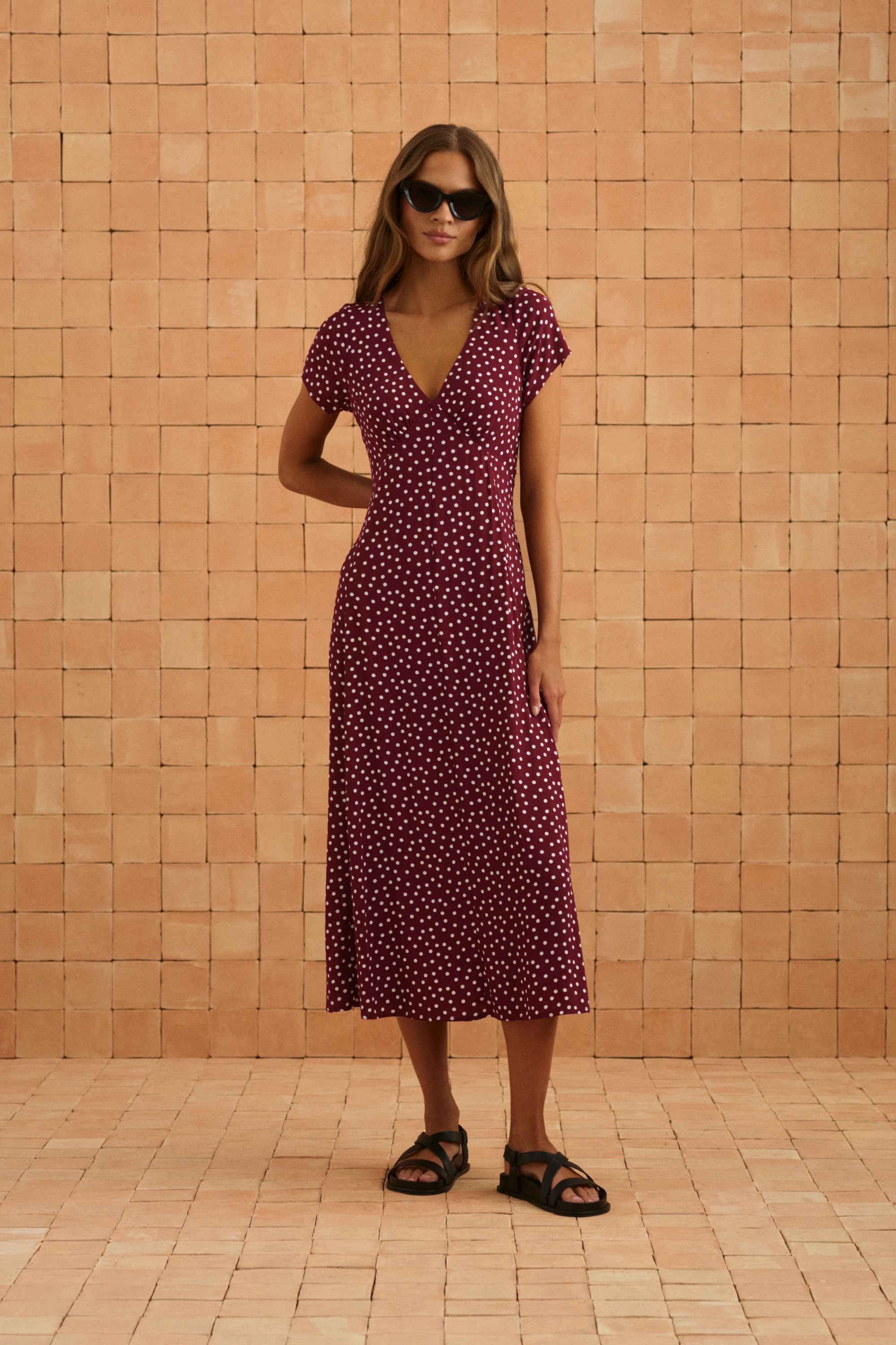 Elani Dress In Dusty