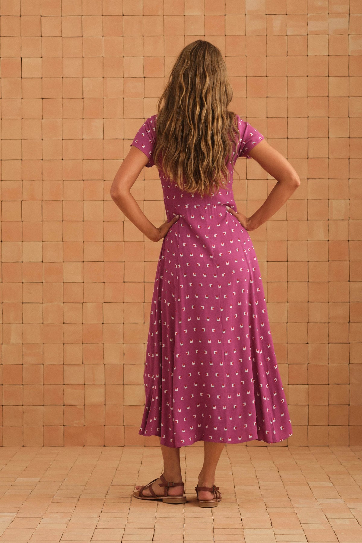 Elani Dress In Tamarillo