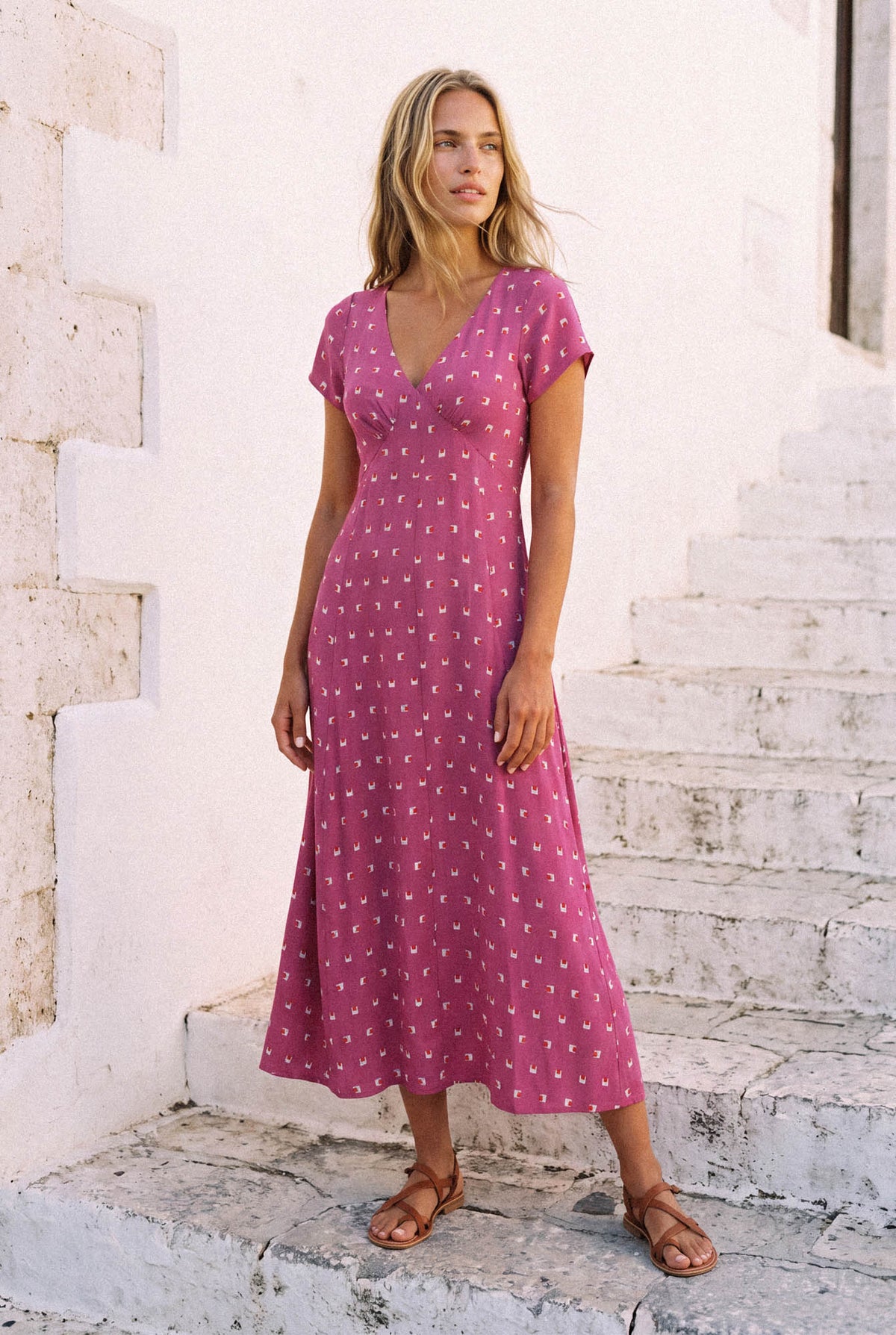 Elani Dress In Tamarillo