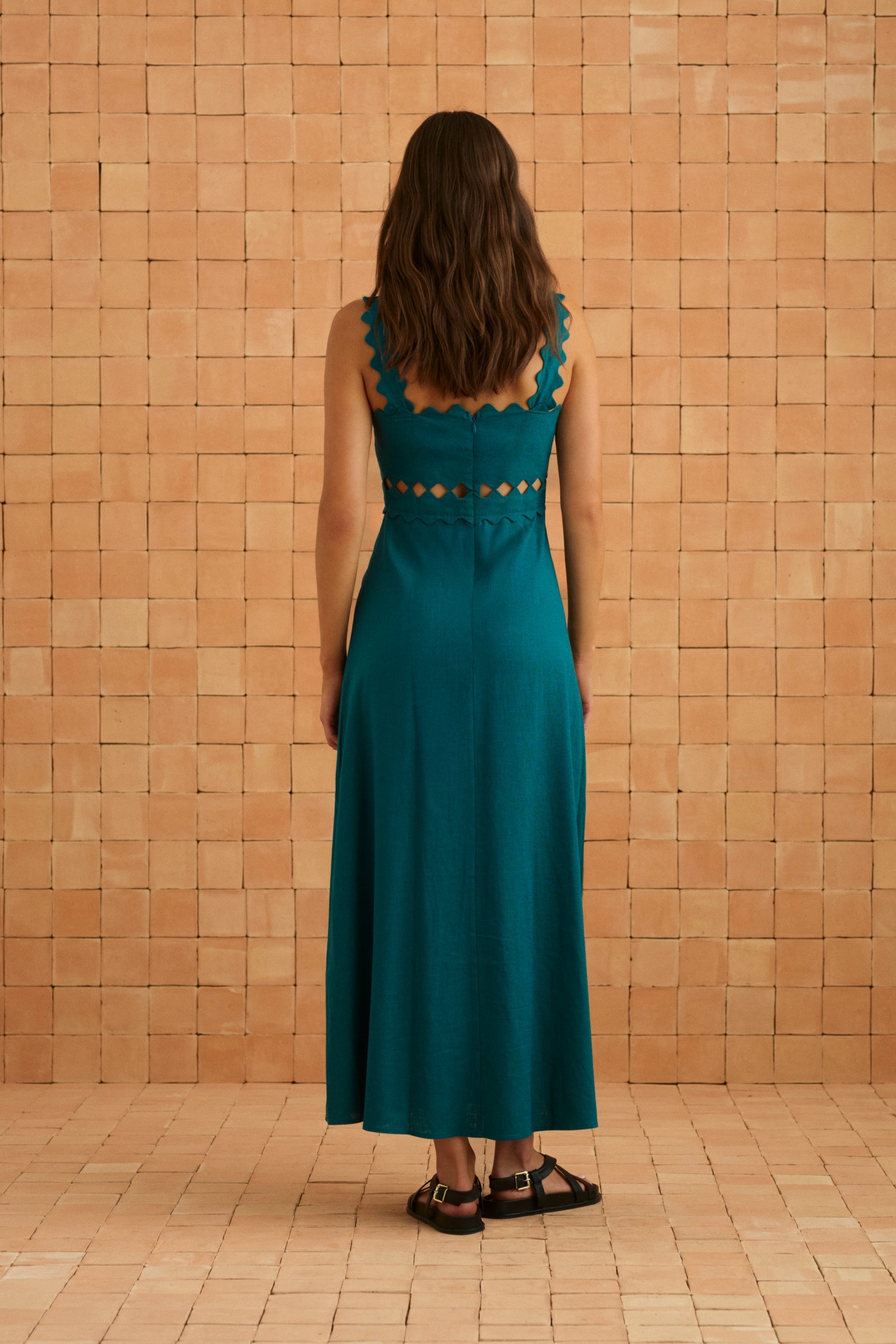 Evelyn Dress In Jade