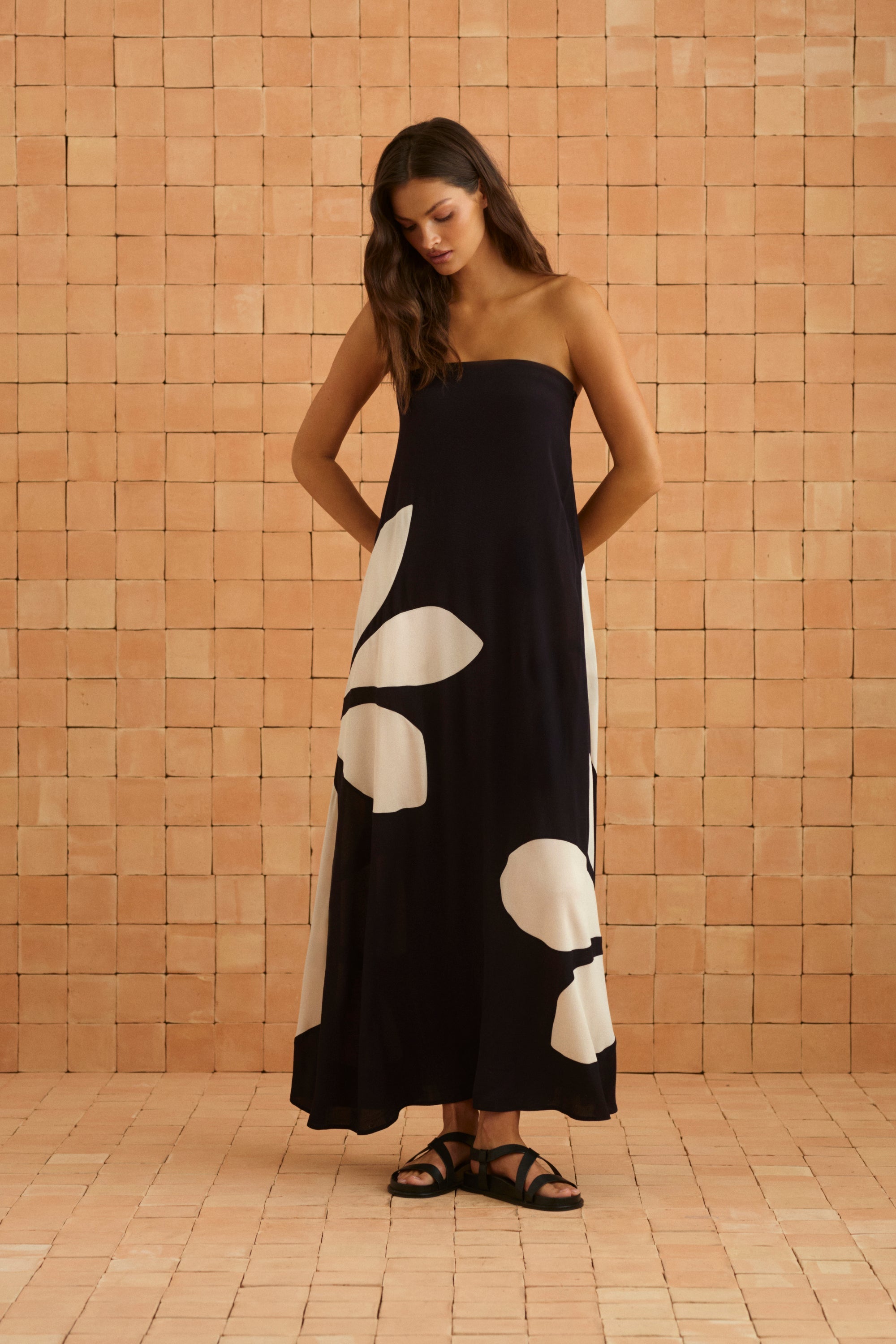 Gina Dress In Gazamia Blanco