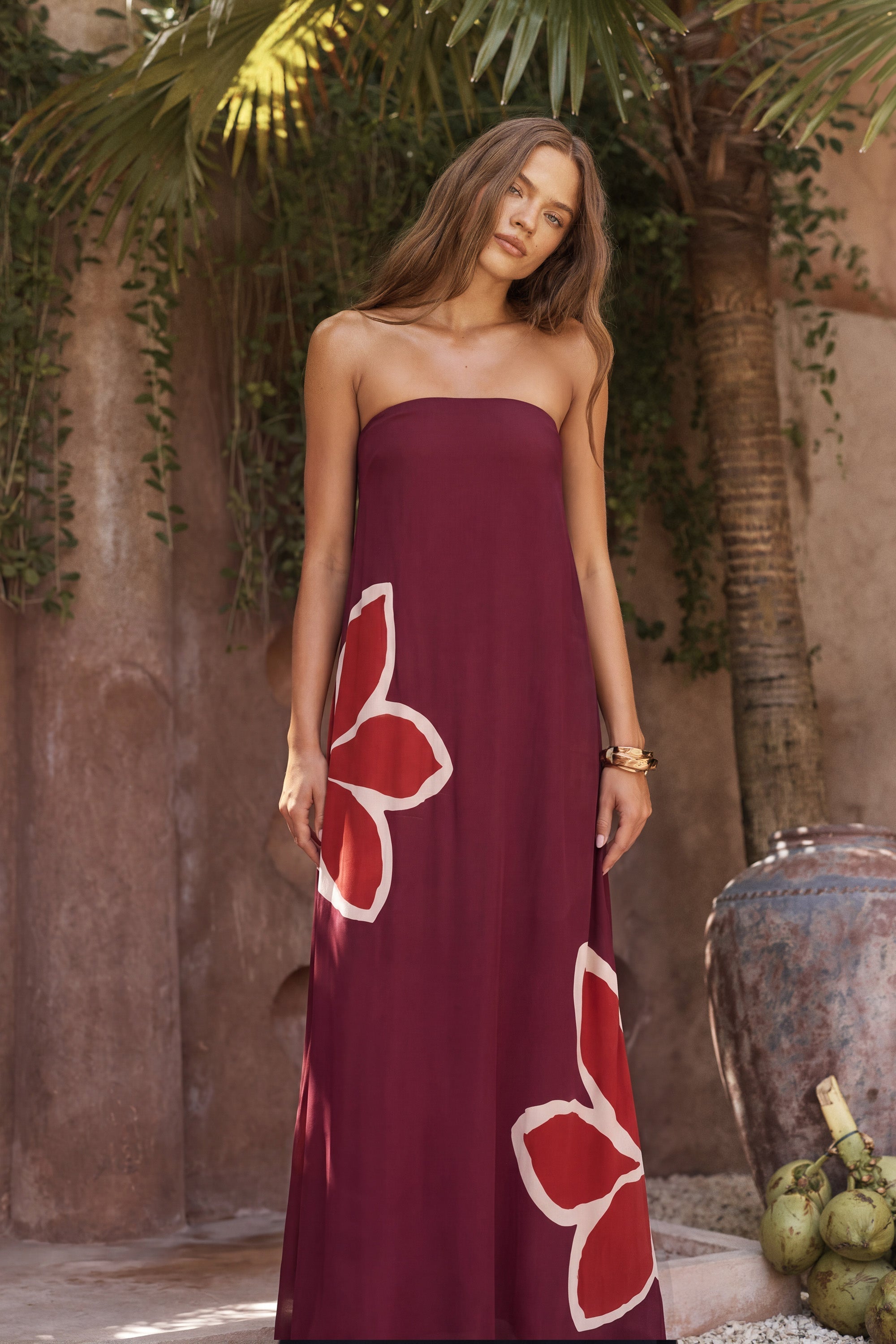 Gina Dress In Gazamia Rosa