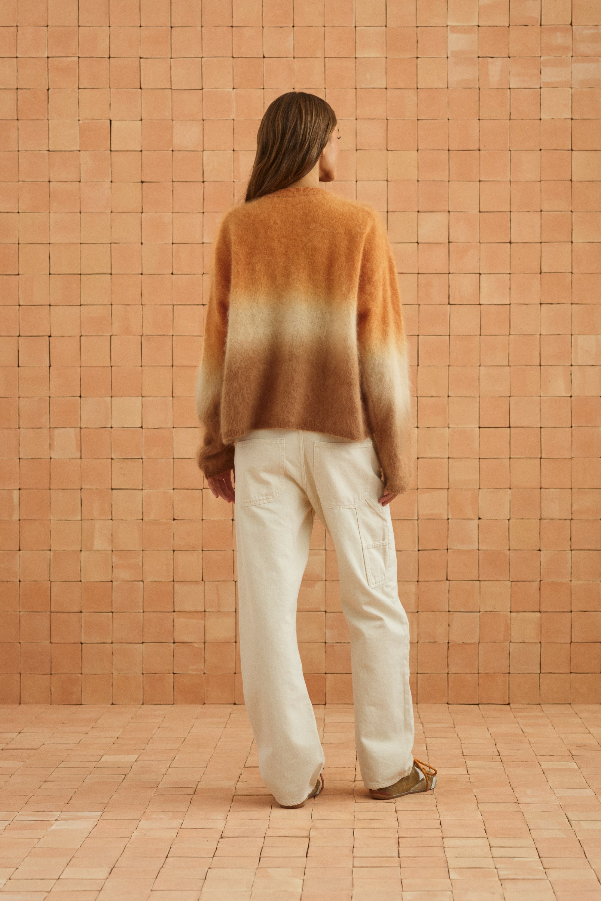 Honey Sweater In Caramel Ombre