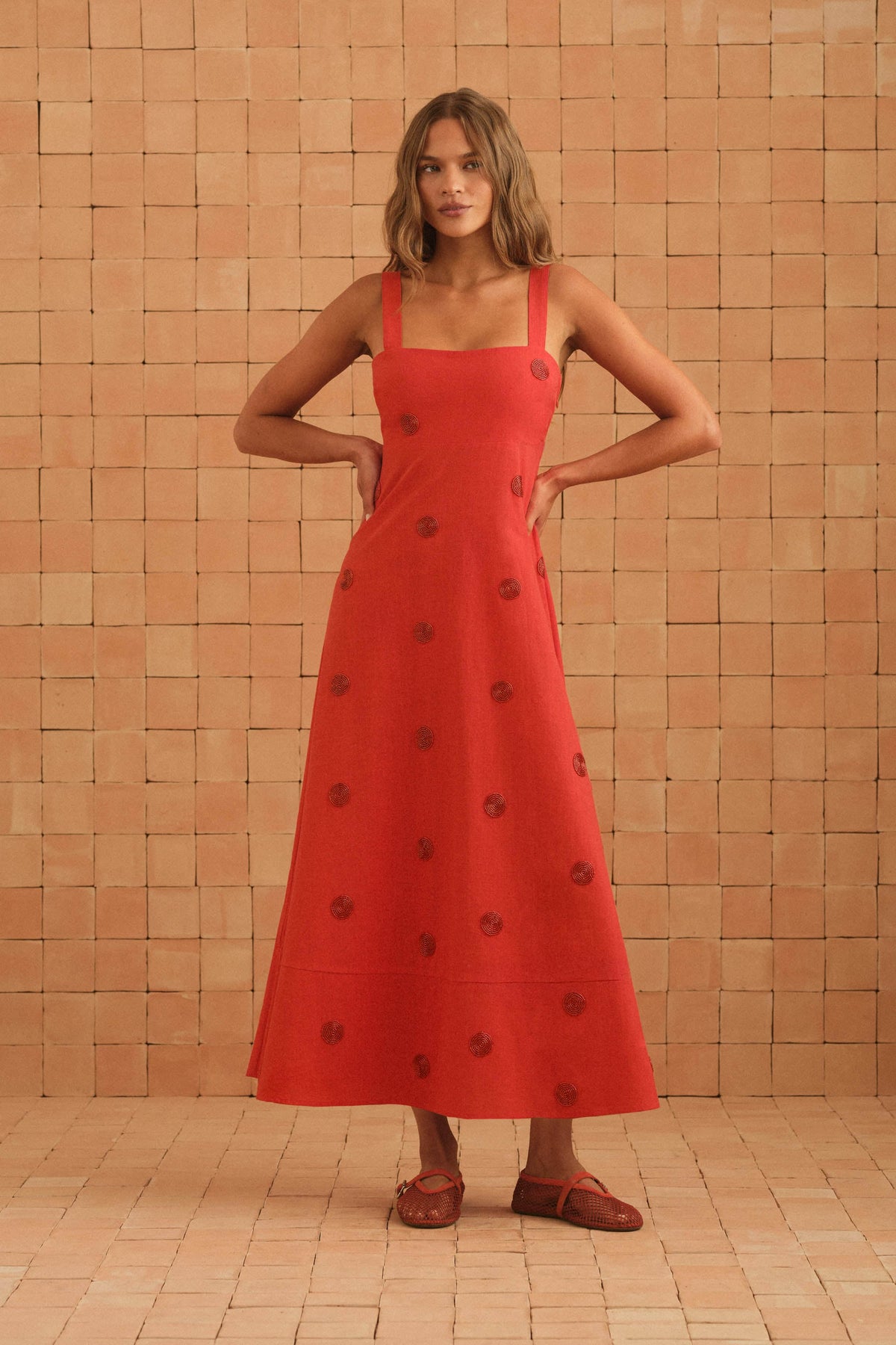 Iris Dress In Rosa