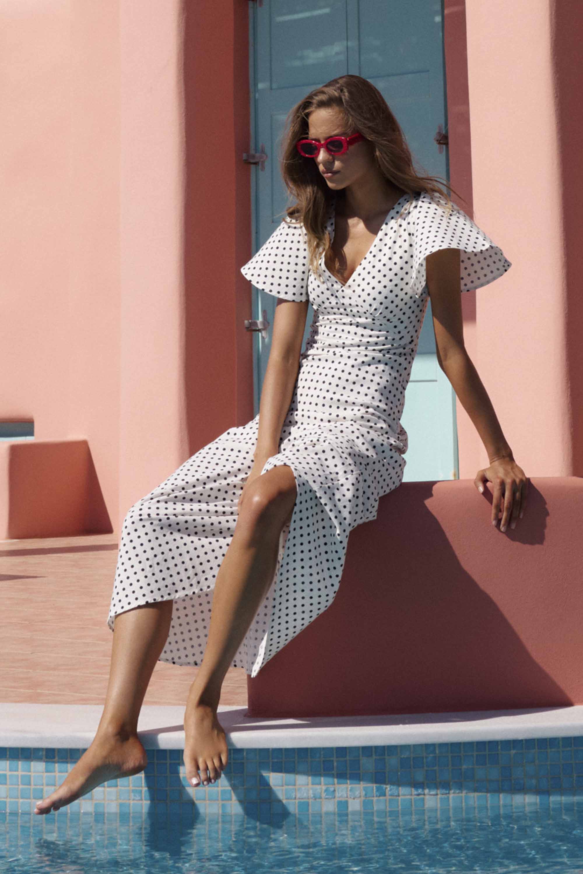 Isabella Dress In Coco Spot