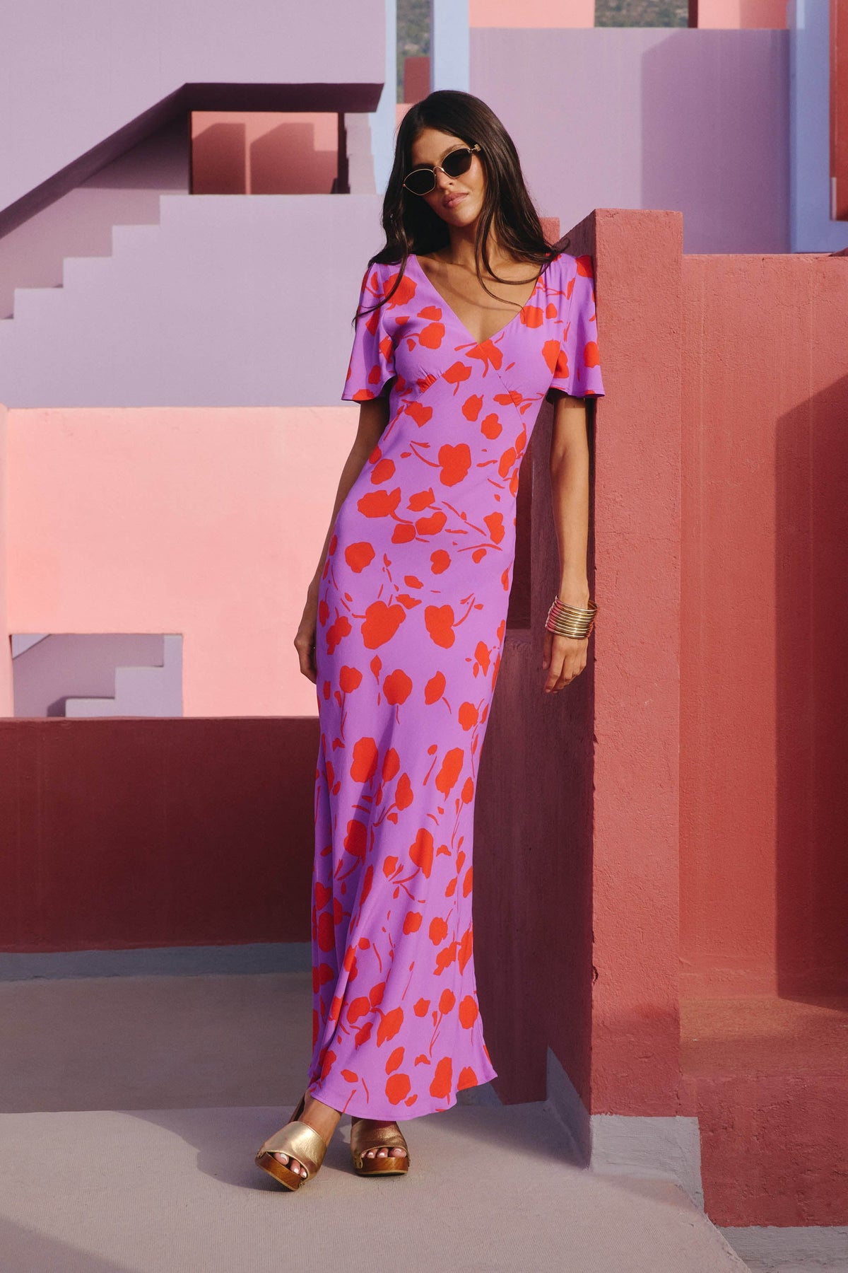 Isabella Dress In Fuchsia