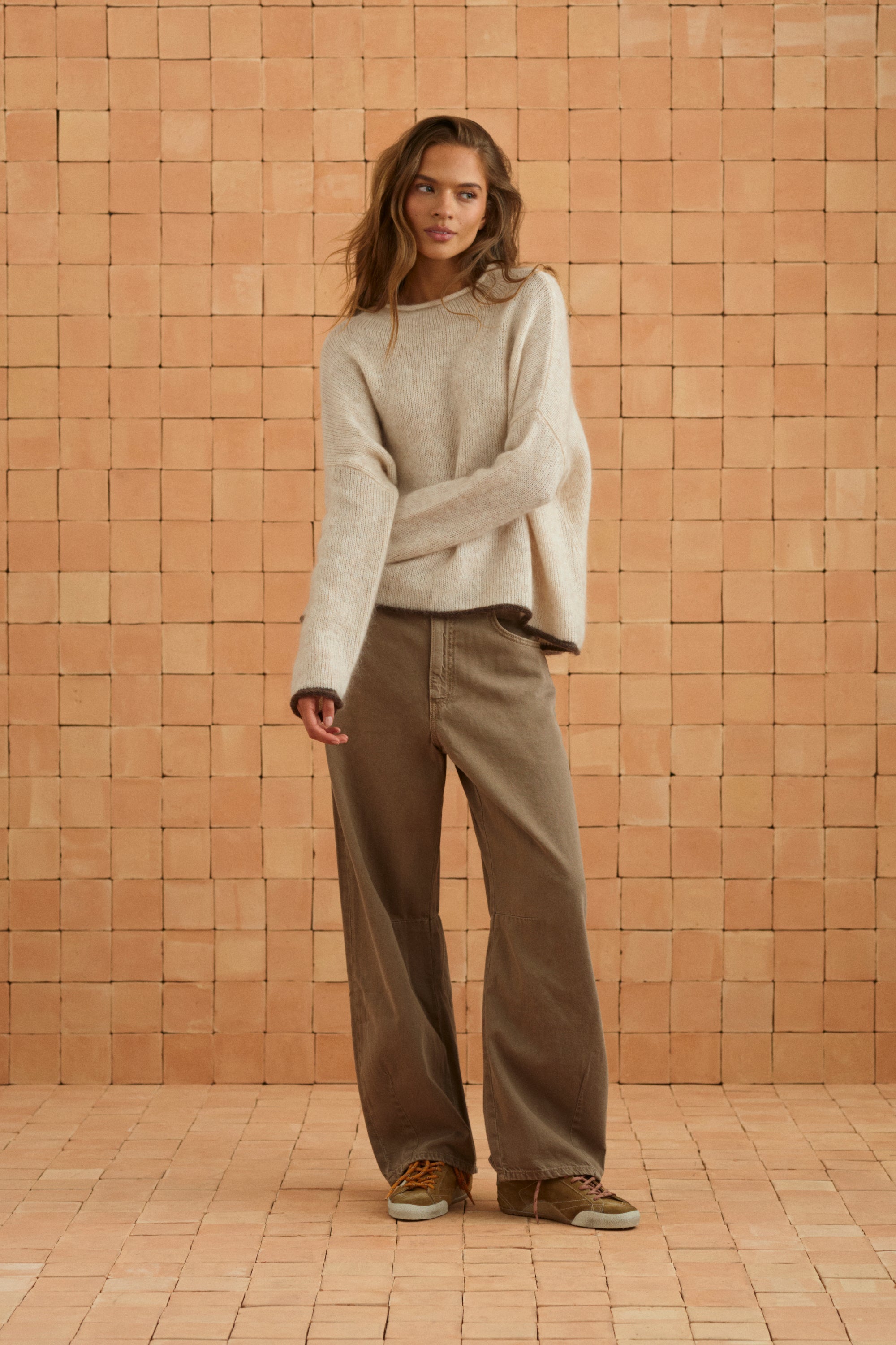 Jaz Knit Sweater In Macadamia
