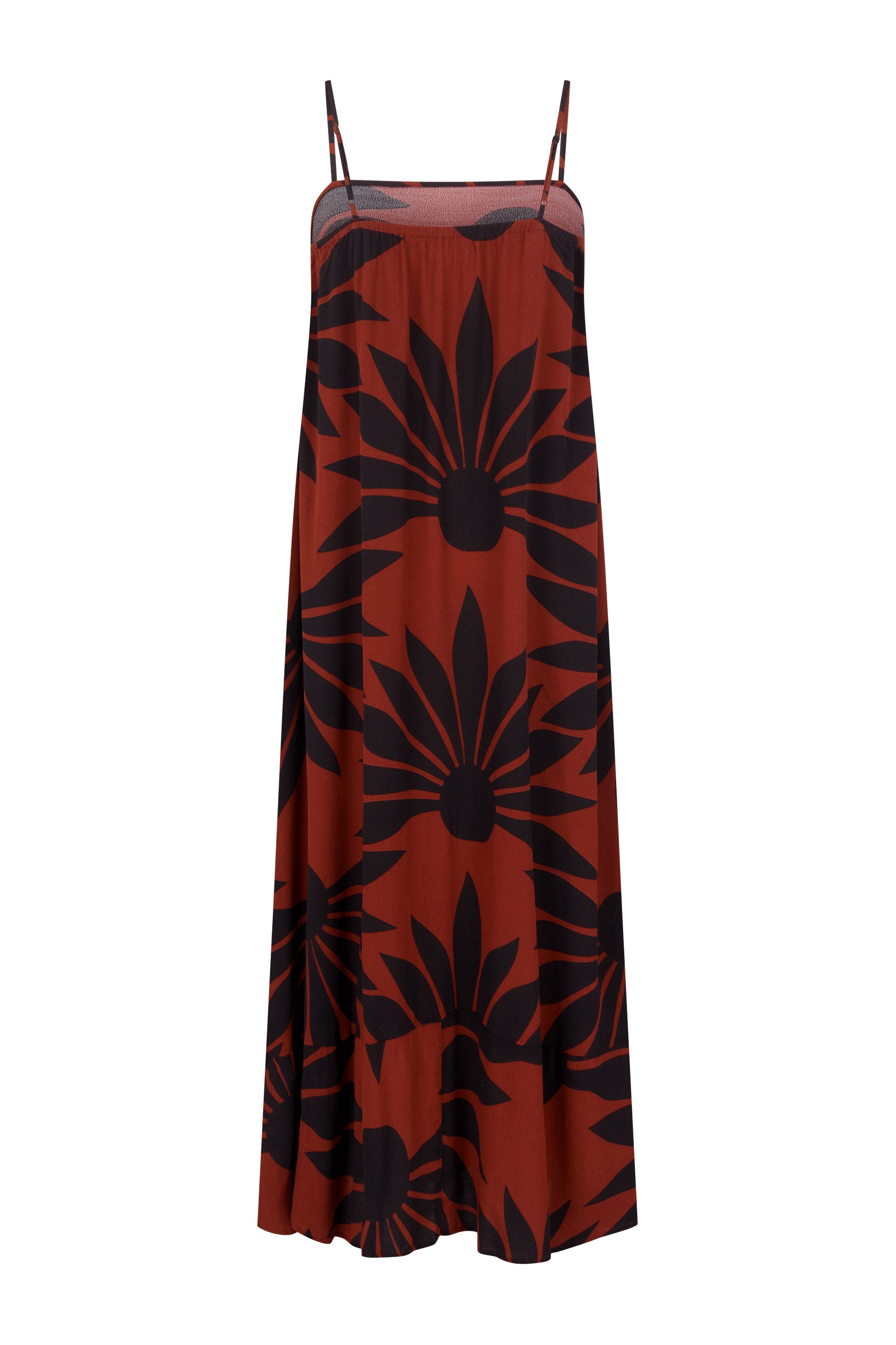 Lulubelle Dress In Chocolate Strawflower