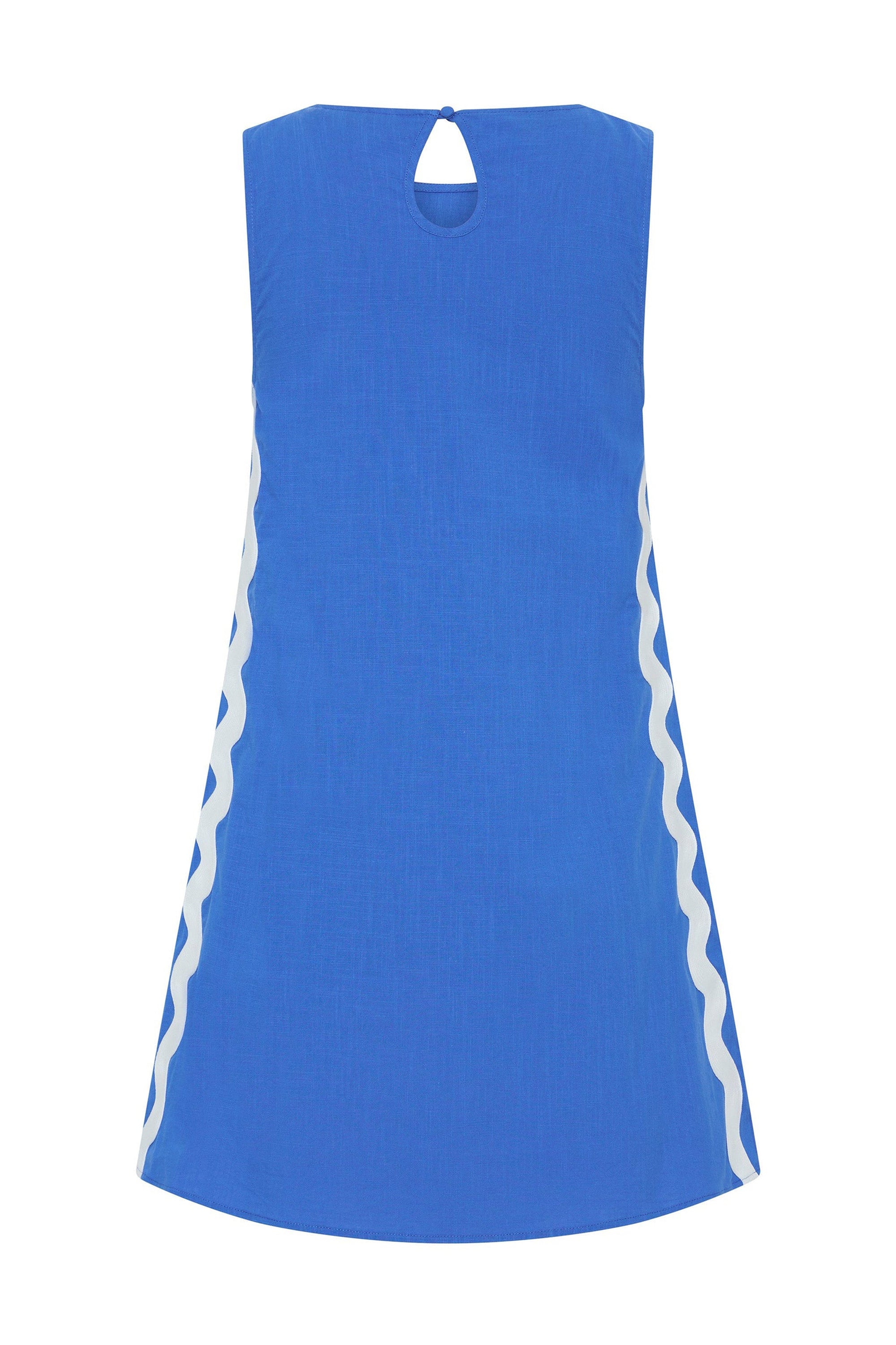 Margot Mini Dress In Caribbean Ric Rac