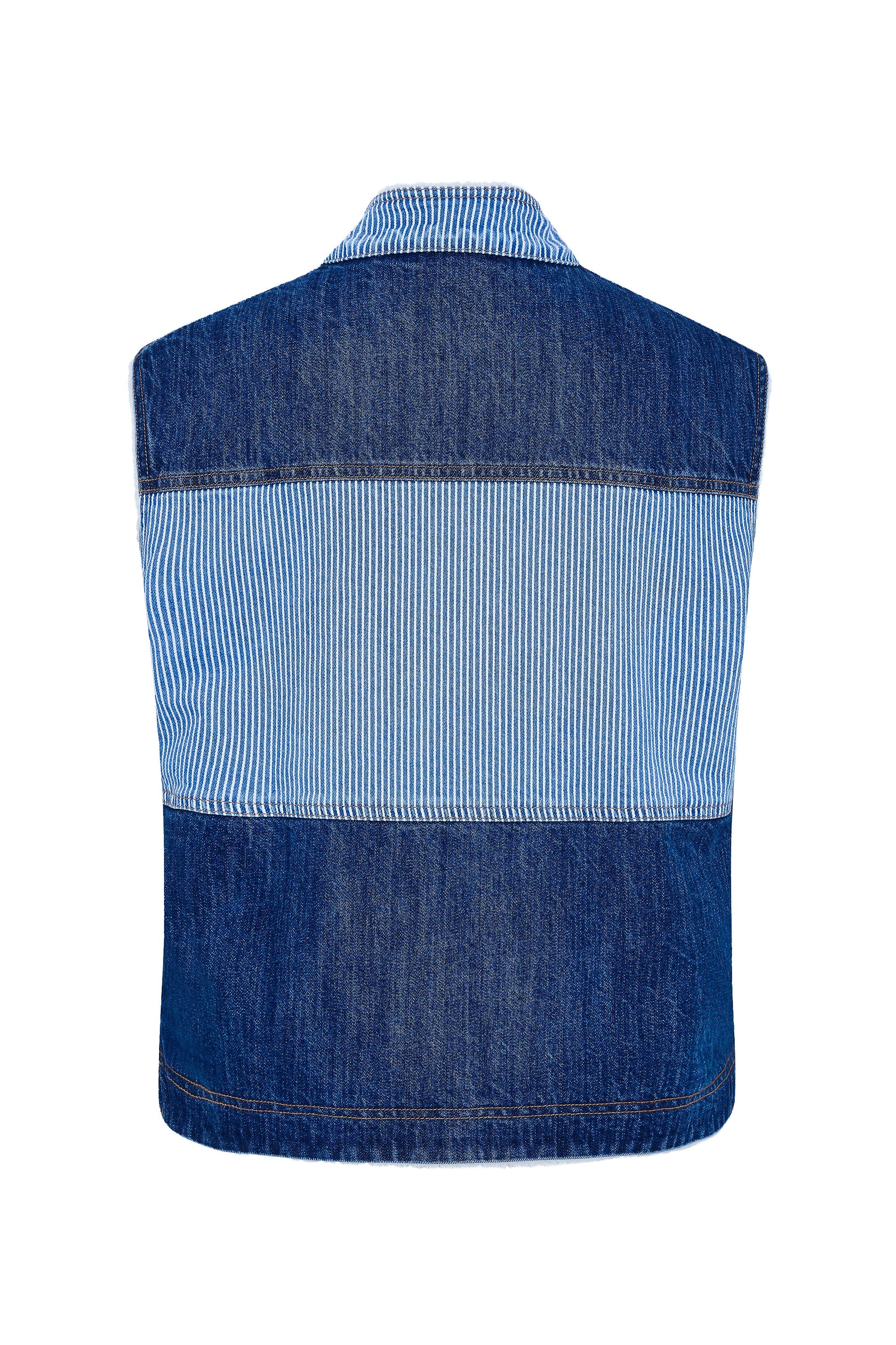 Peyton Vest In Pinstripe