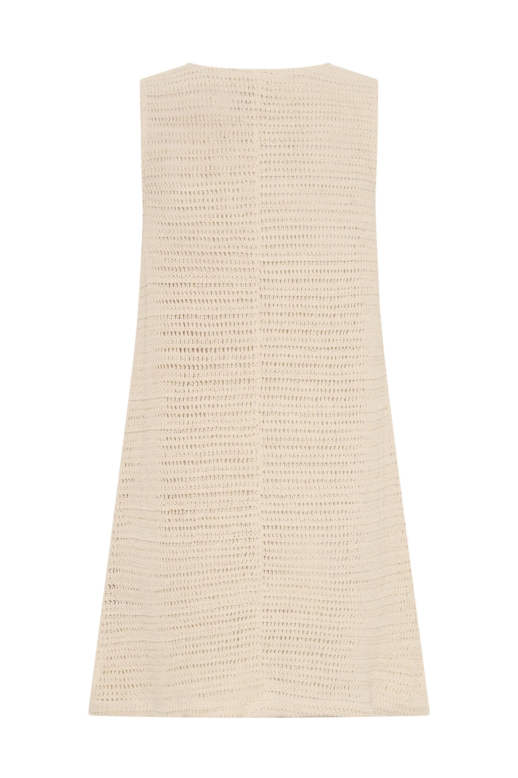 Poolside Mini Dress In Ecru