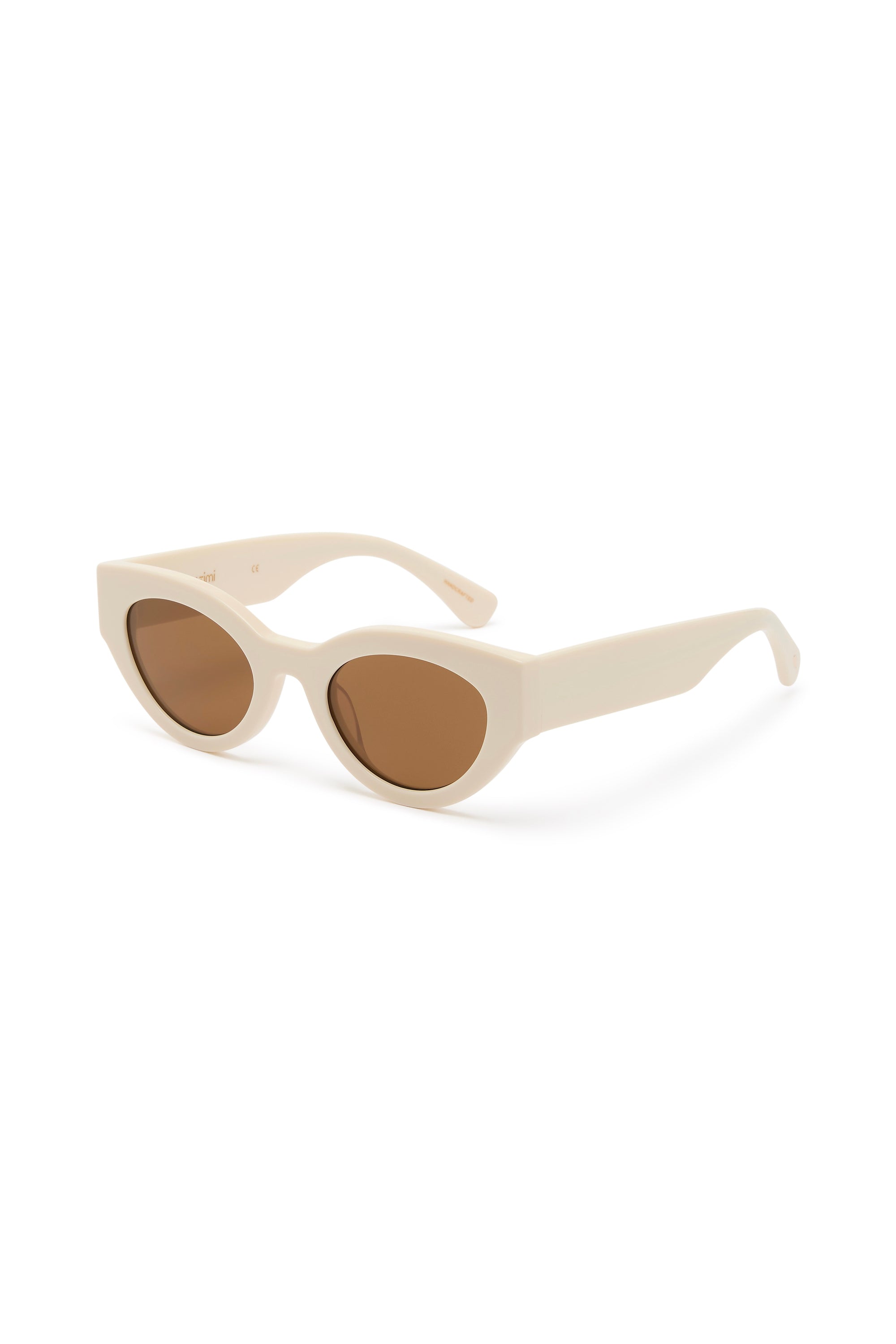Mister Zimi Pussycat Sunglasses in Cream — cream cat eye acetate frames