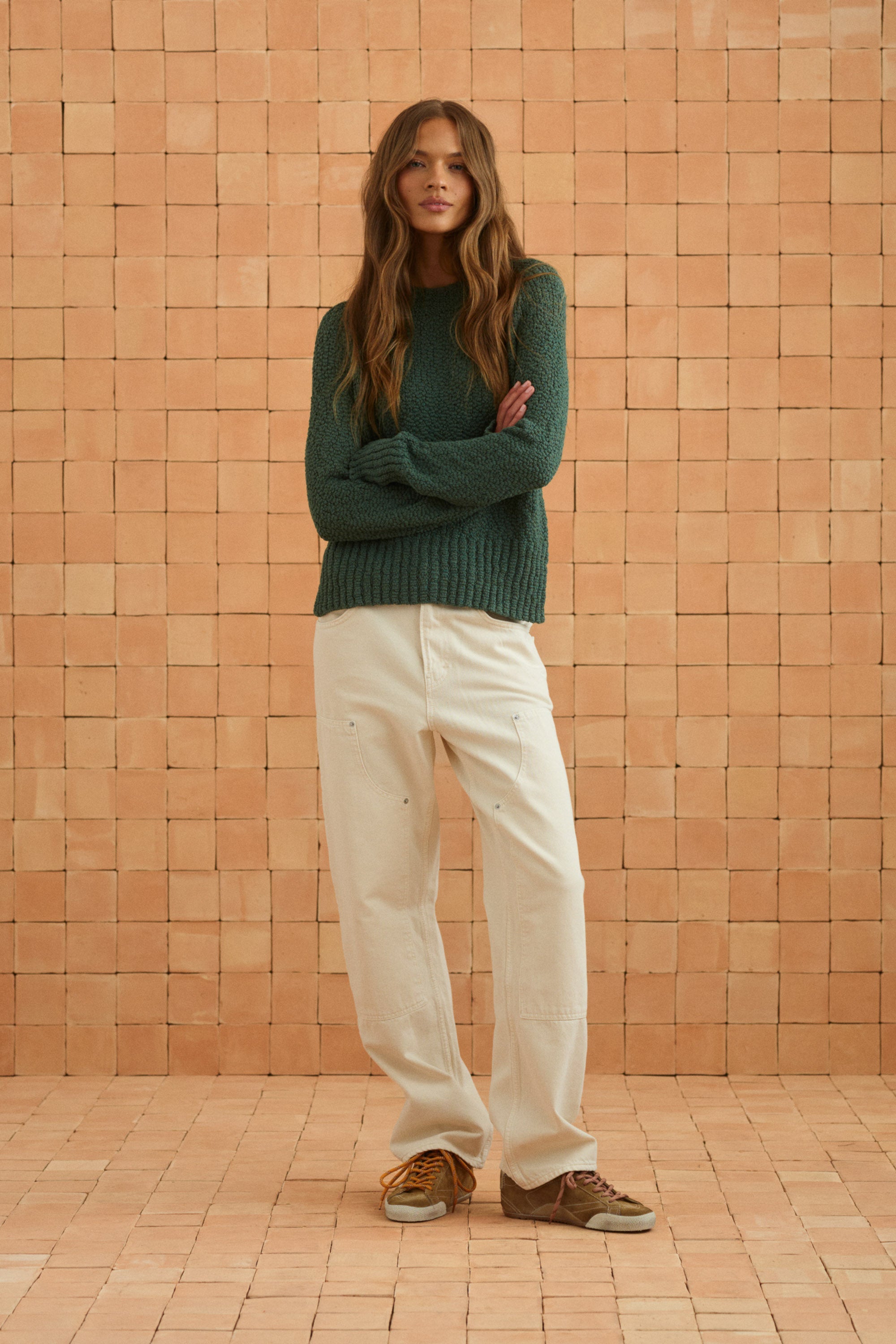 Boyfriend Jeans In Cream