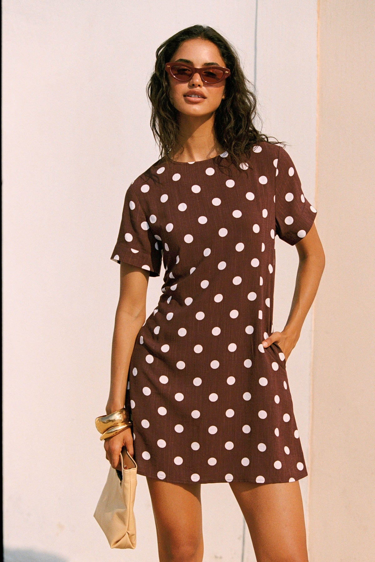 Xandra Dress In Cookies and Cream