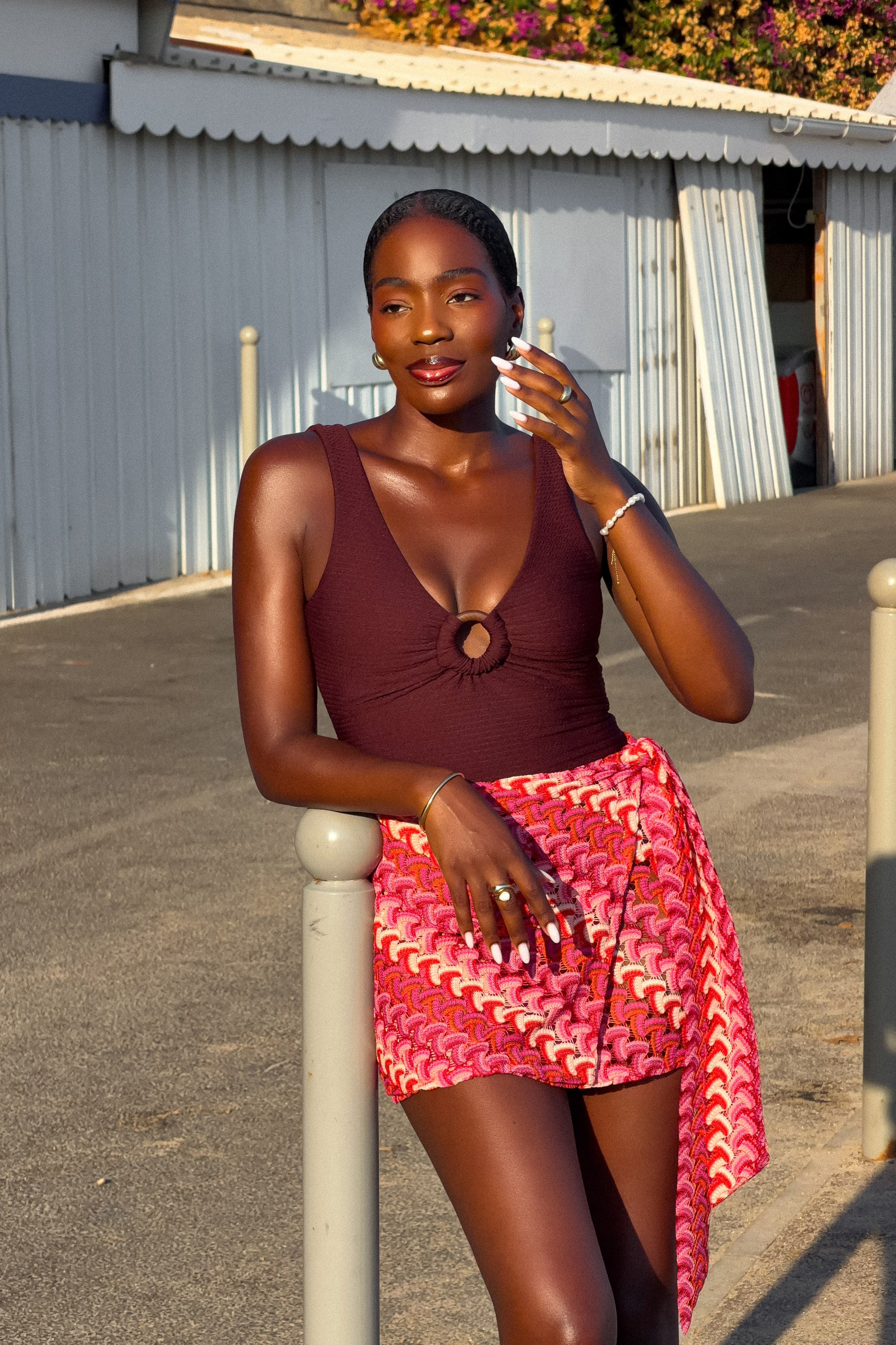 Beach Wrap Skirt In Kalani