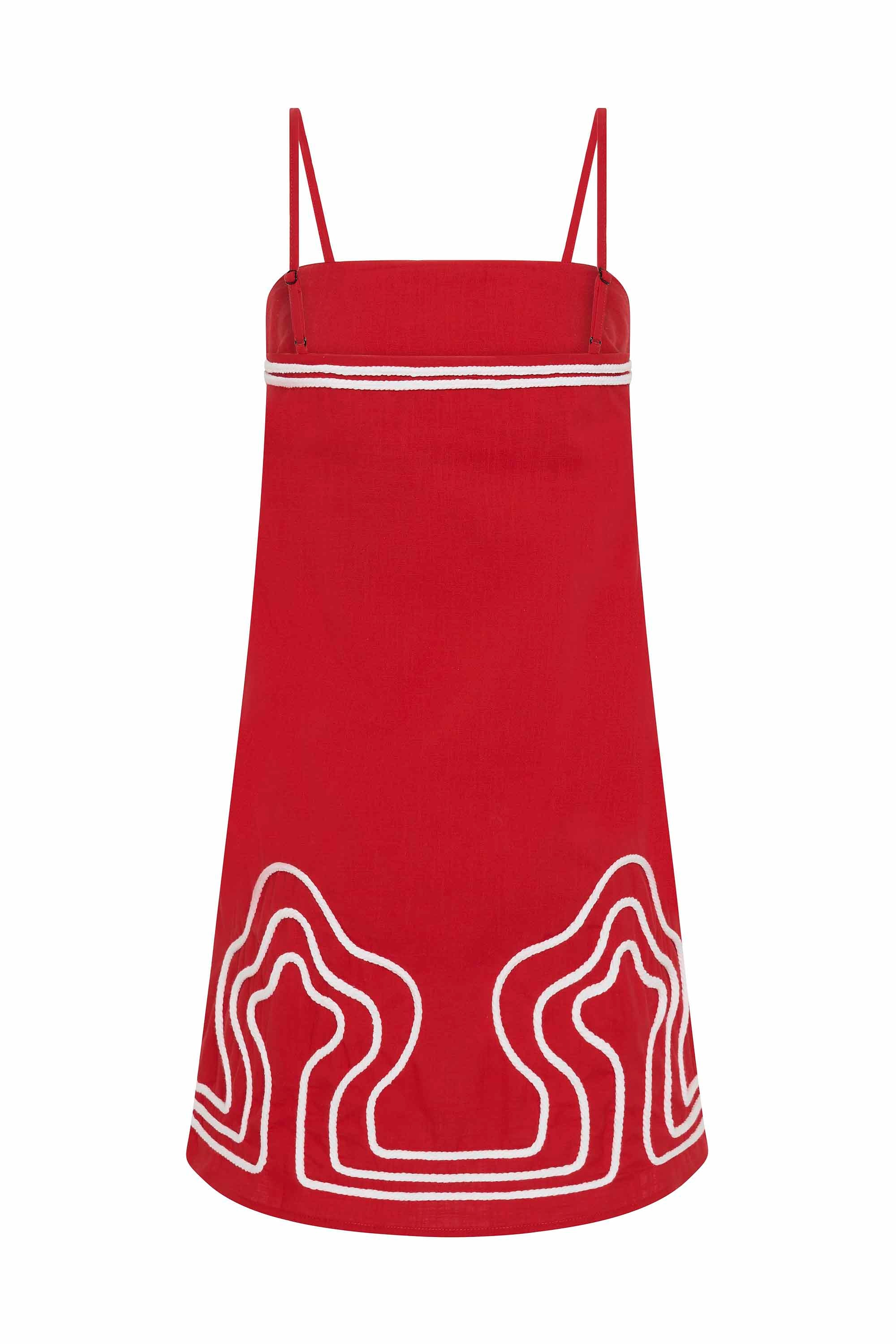 Clara Dress In Rosso