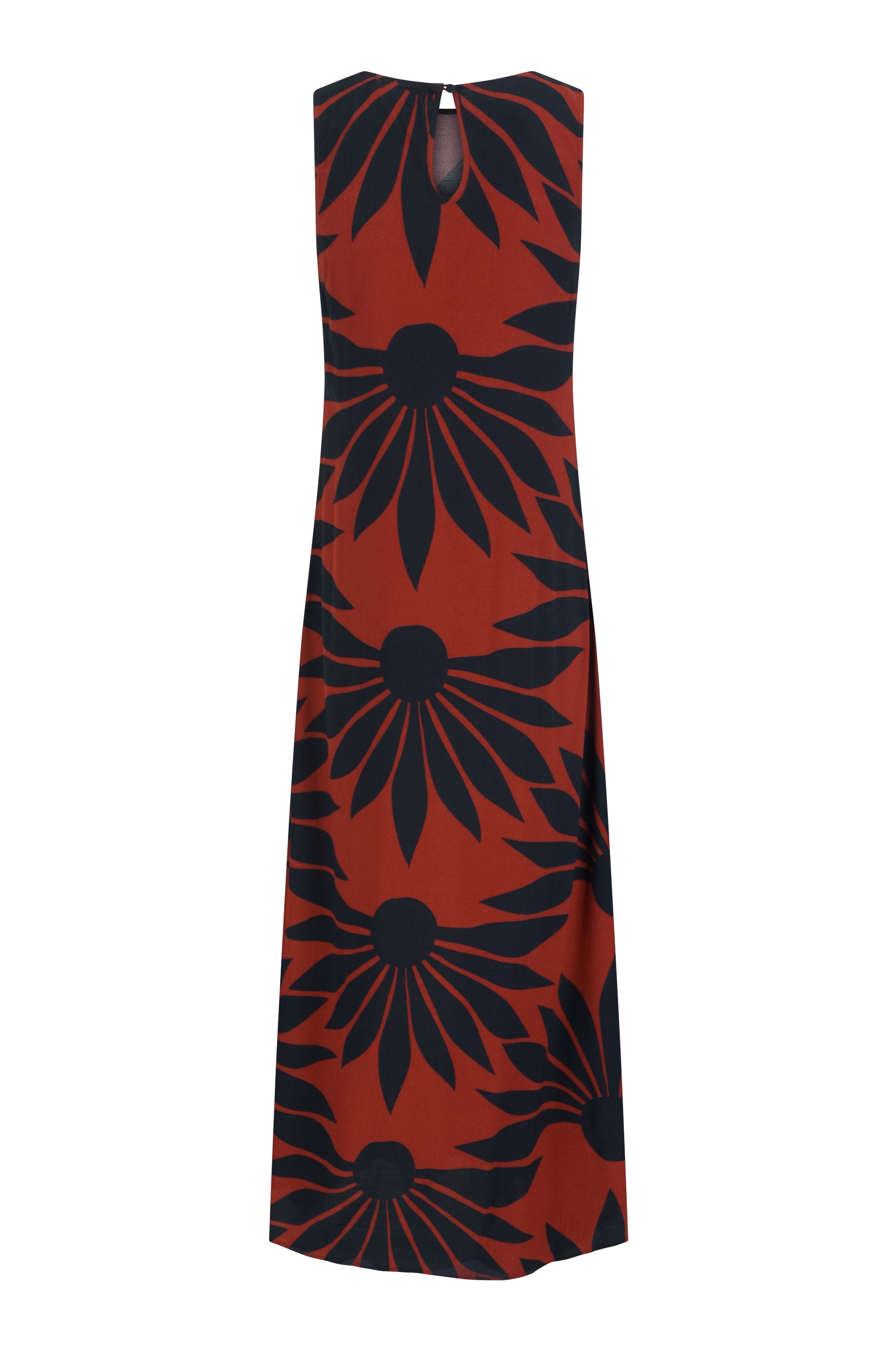 Binnie Dress In Chocolate Strawflower