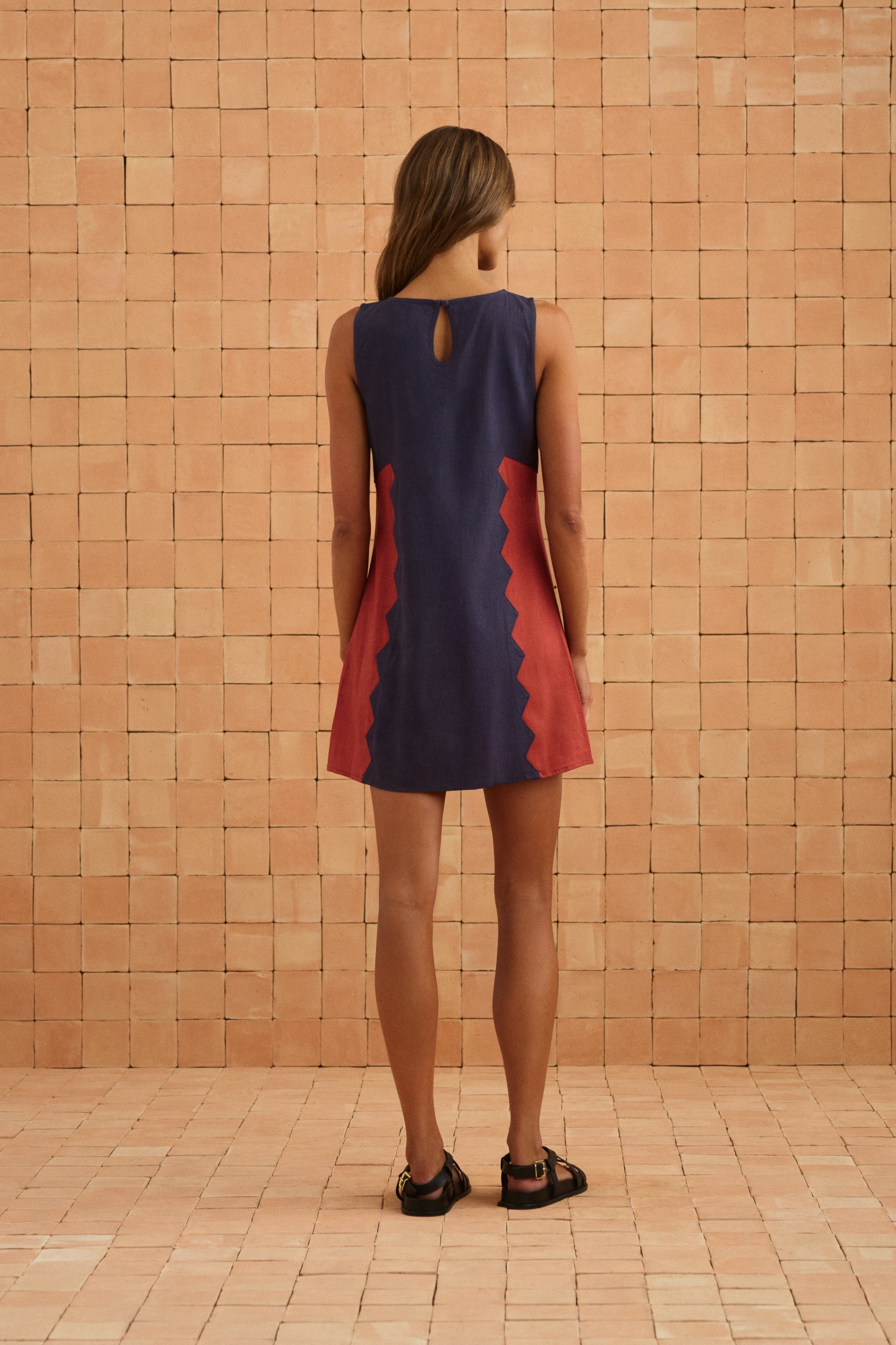 Binnie Mini Dress In Foxglove