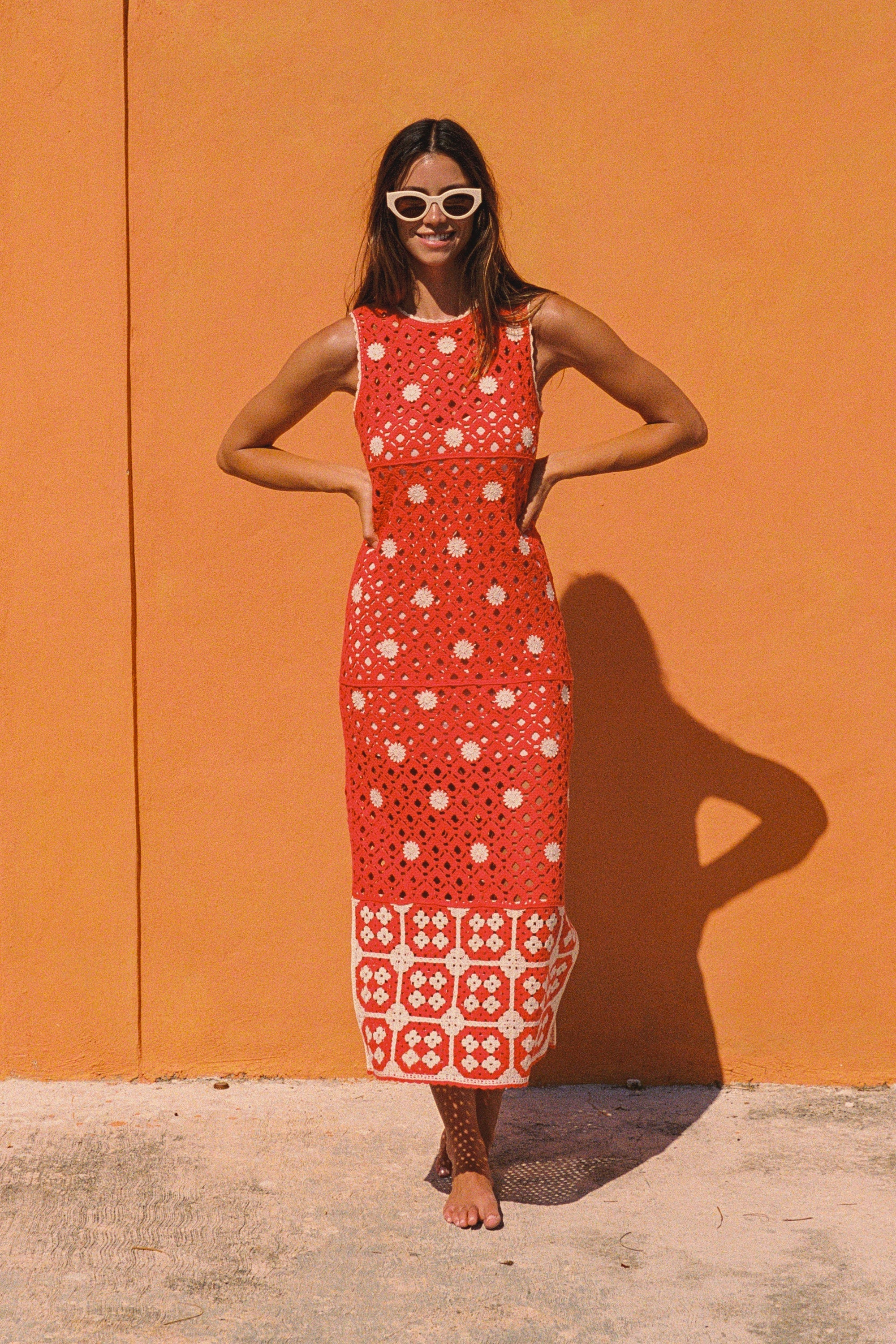 Bon Dress In Guava