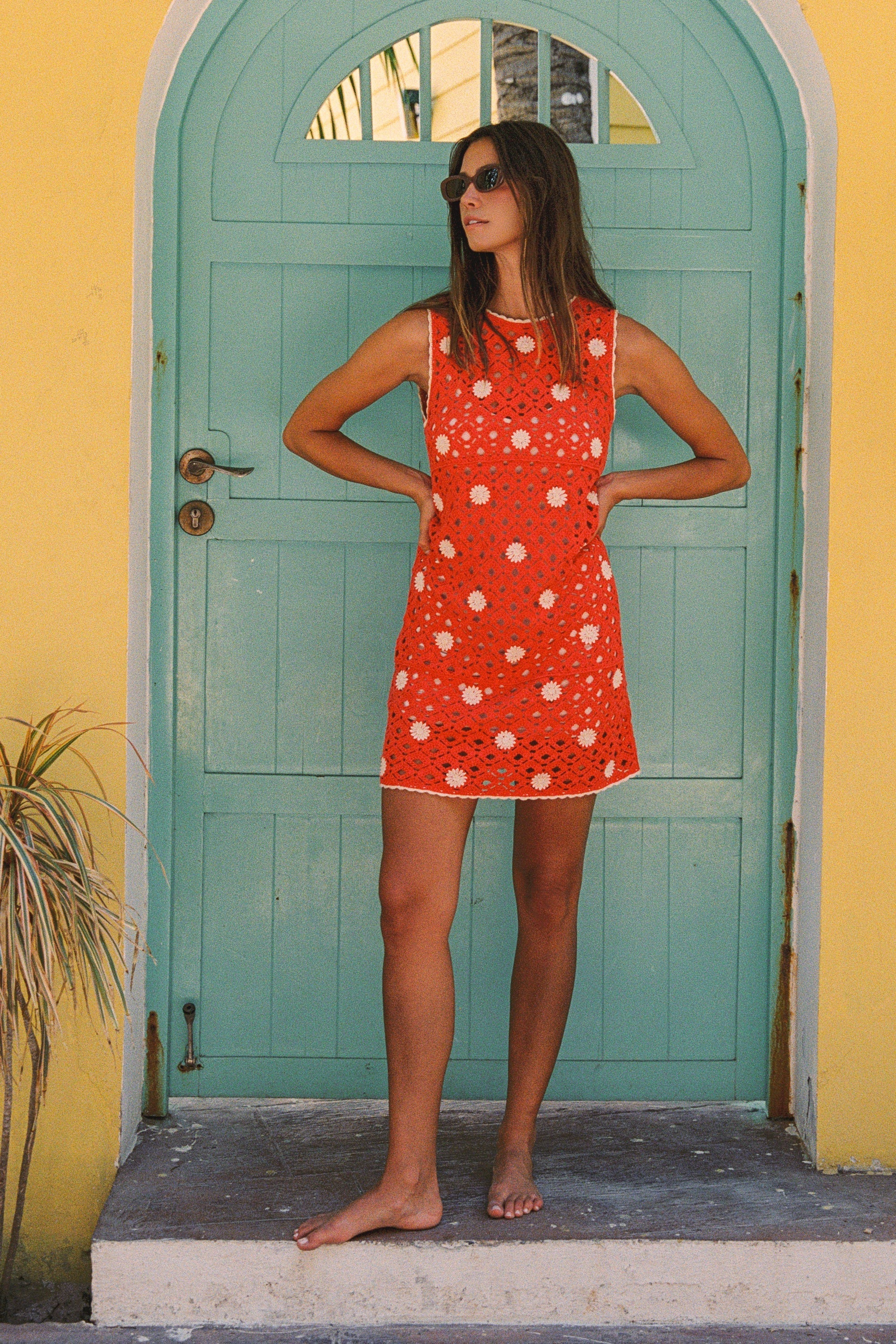 Bon Mini Dress In Guava