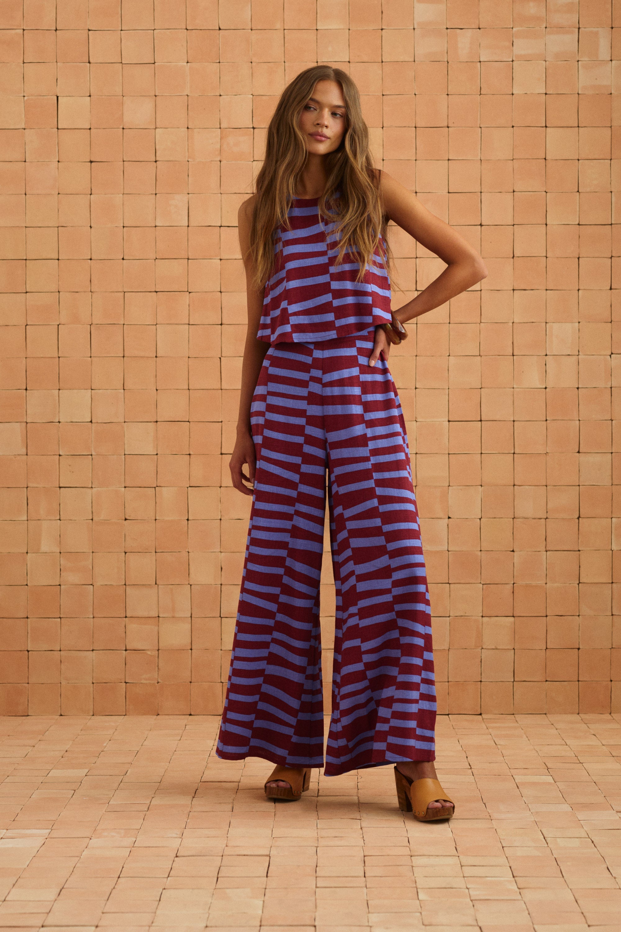 Charlie Romper In Sea Holly