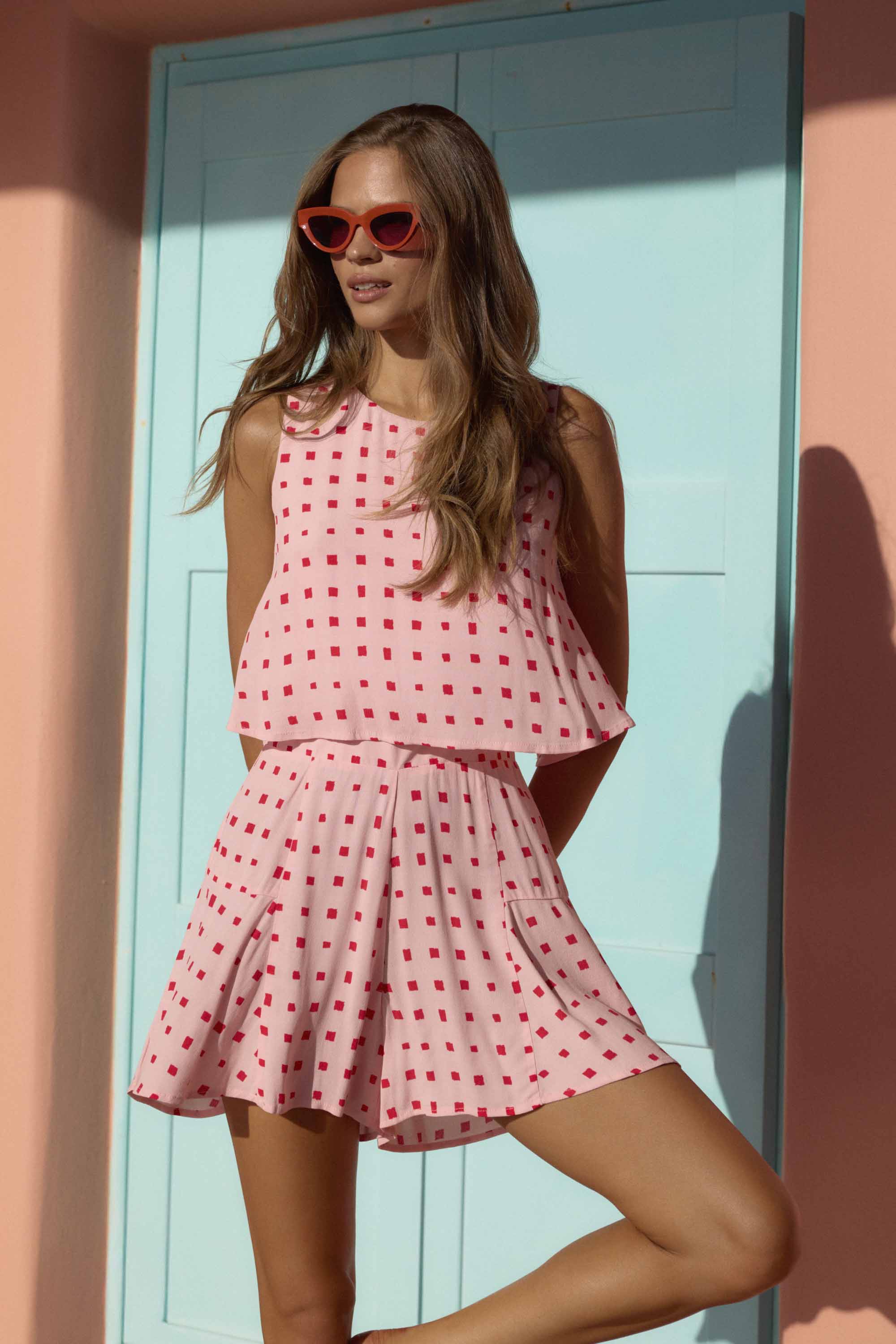 Charlie Romper In Sunrise