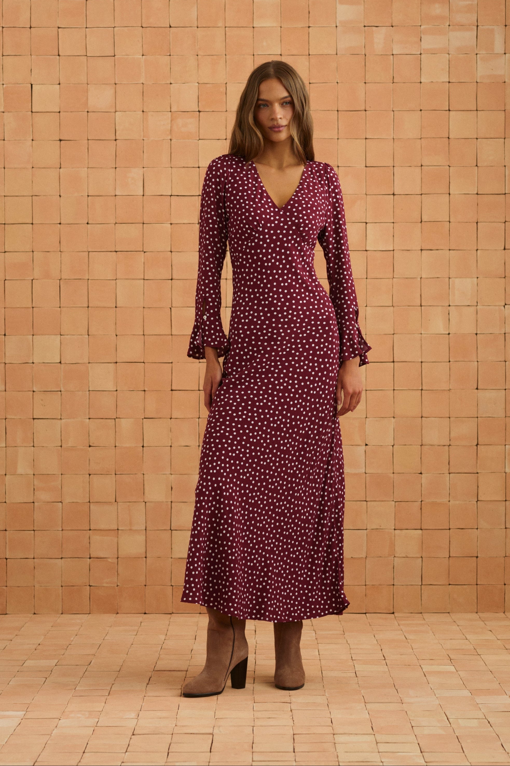 Charlotte Dress In Dusty