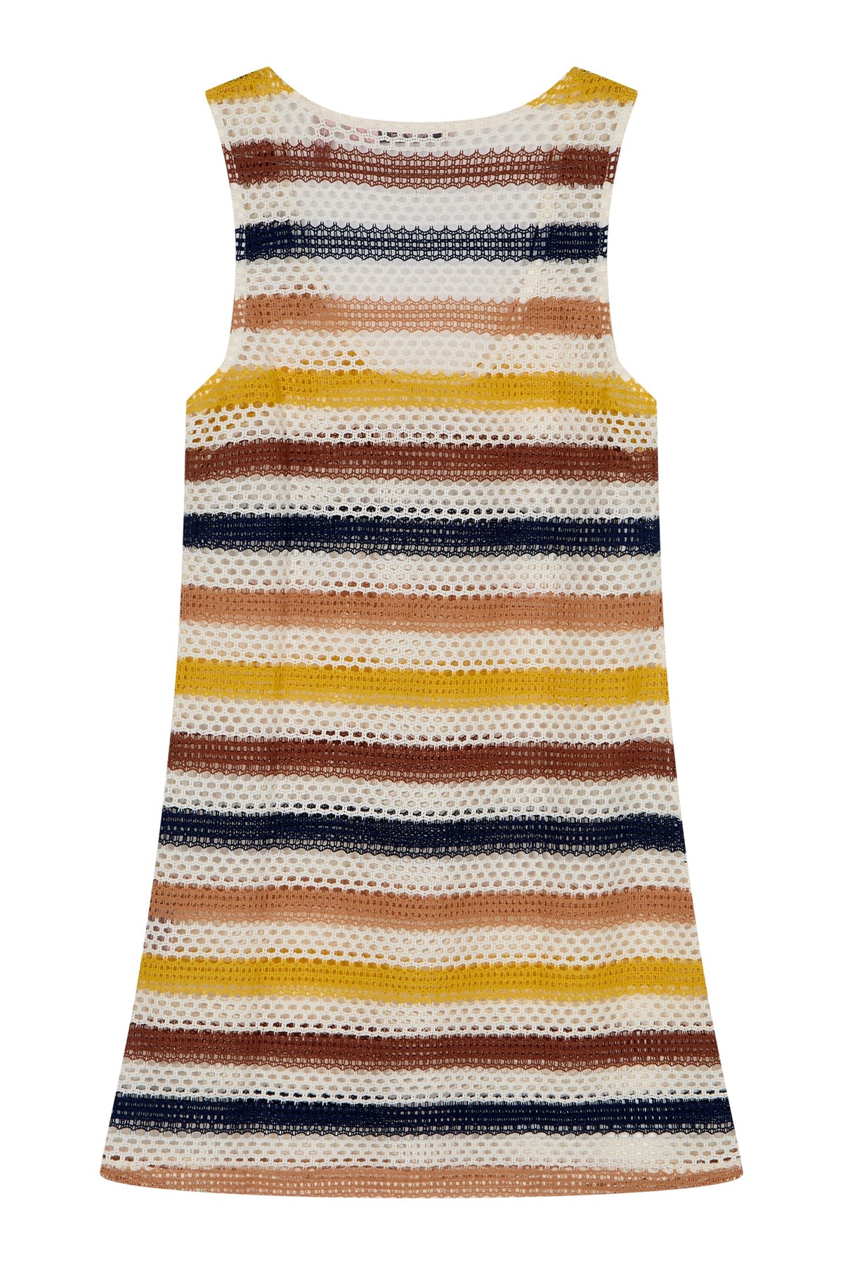 Courtney Mini Dress In Sand Stripe