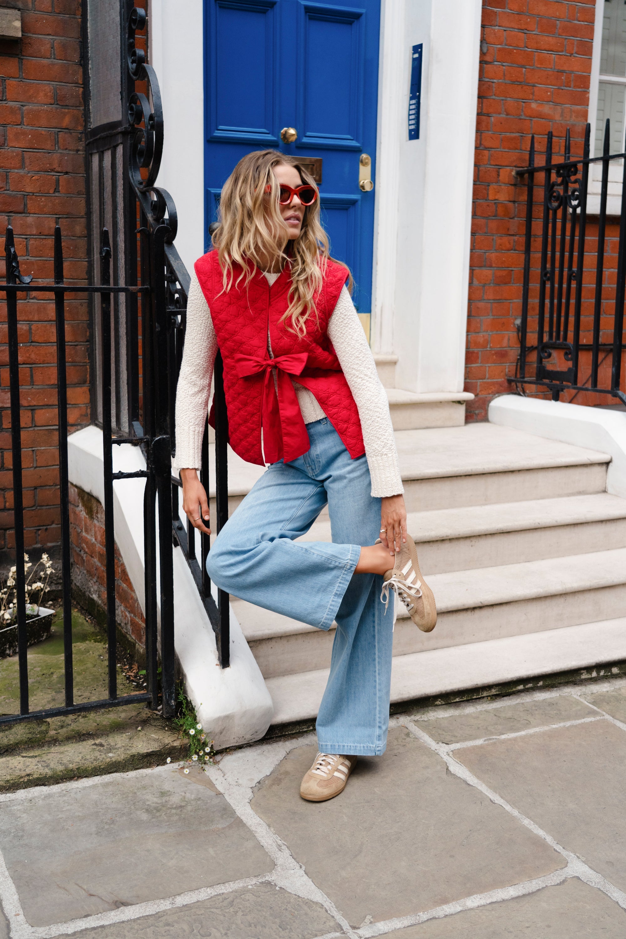 Esme Vest In Poppy