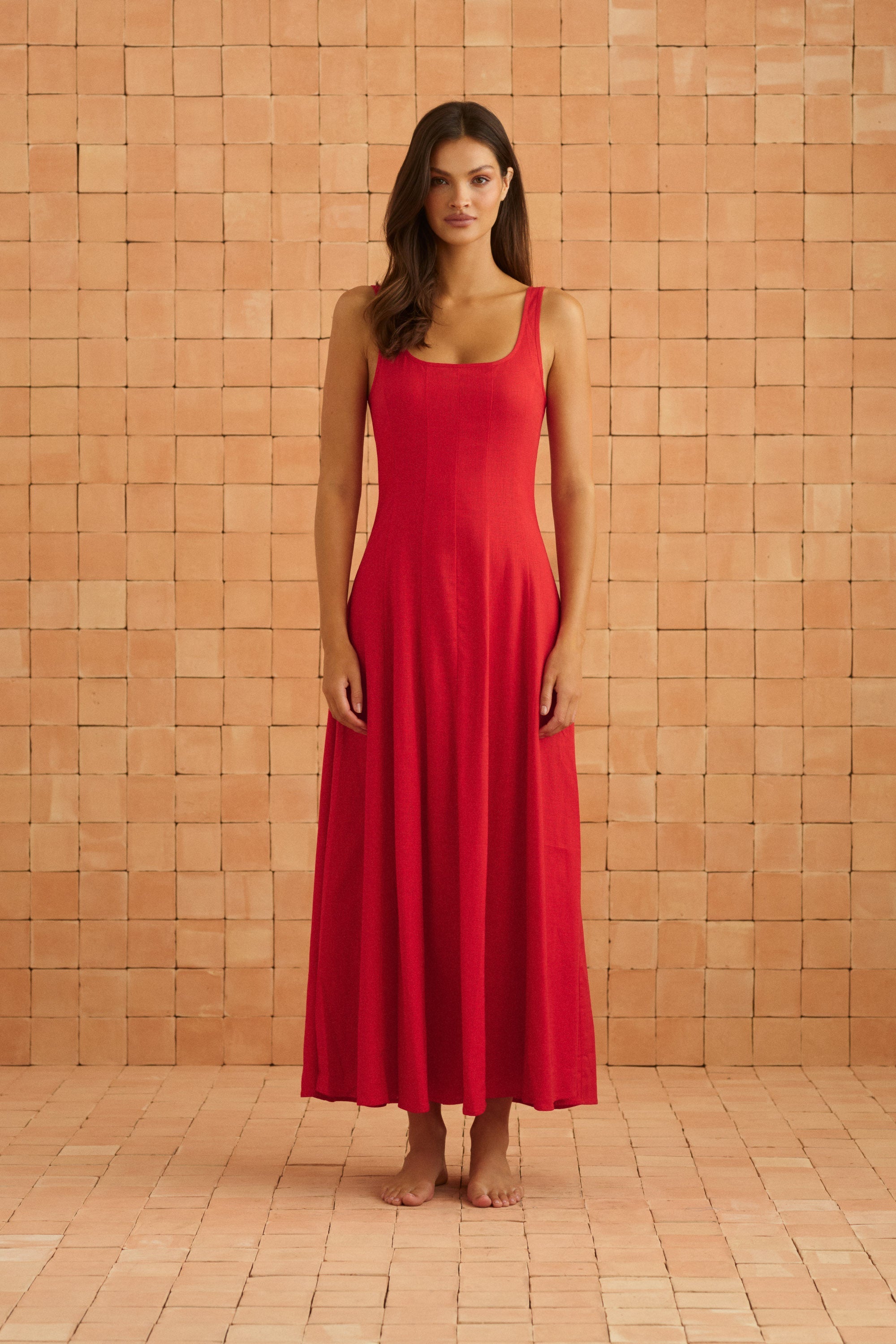 Daphne Dress In Poppy