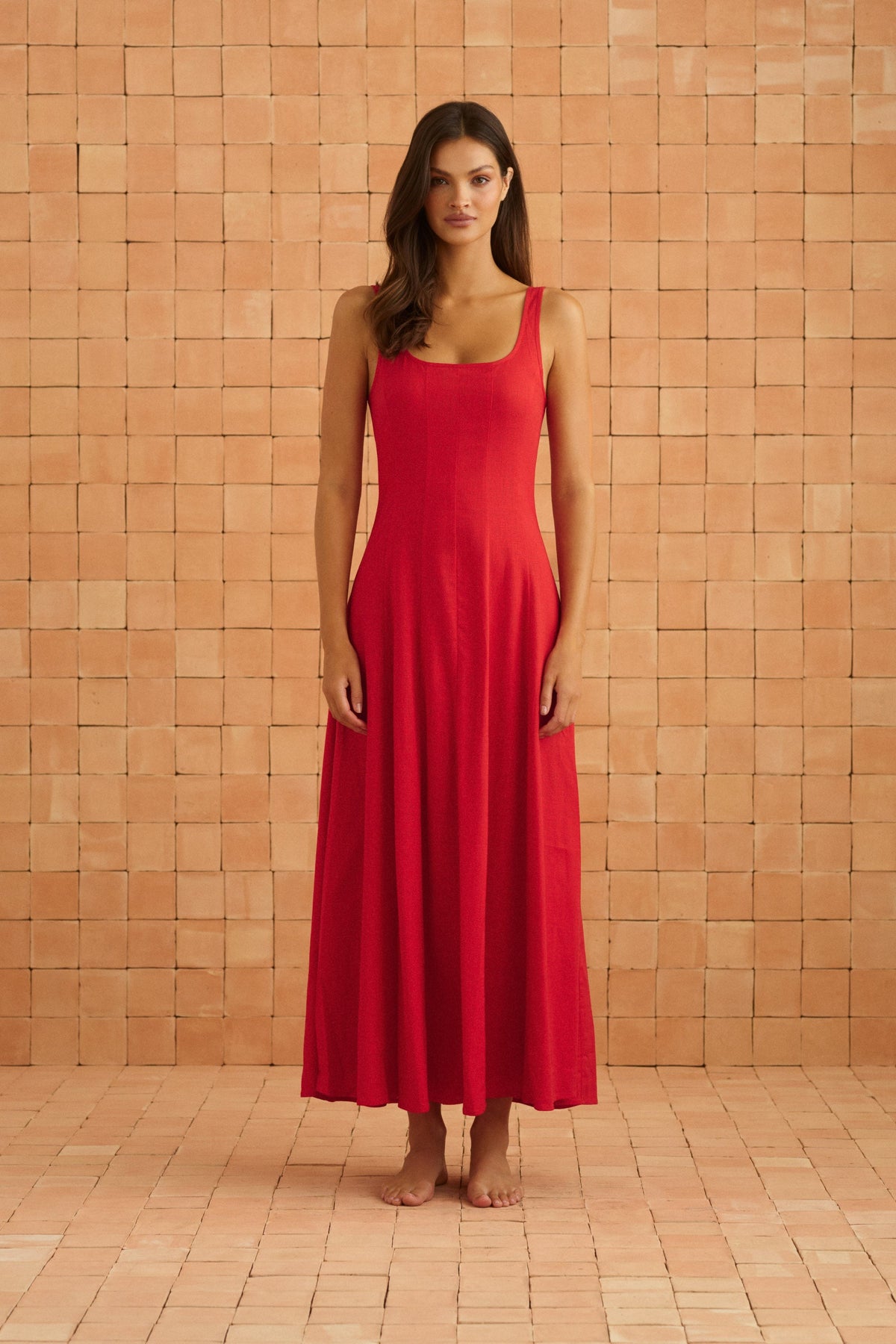 Daphne Dress In Poppy