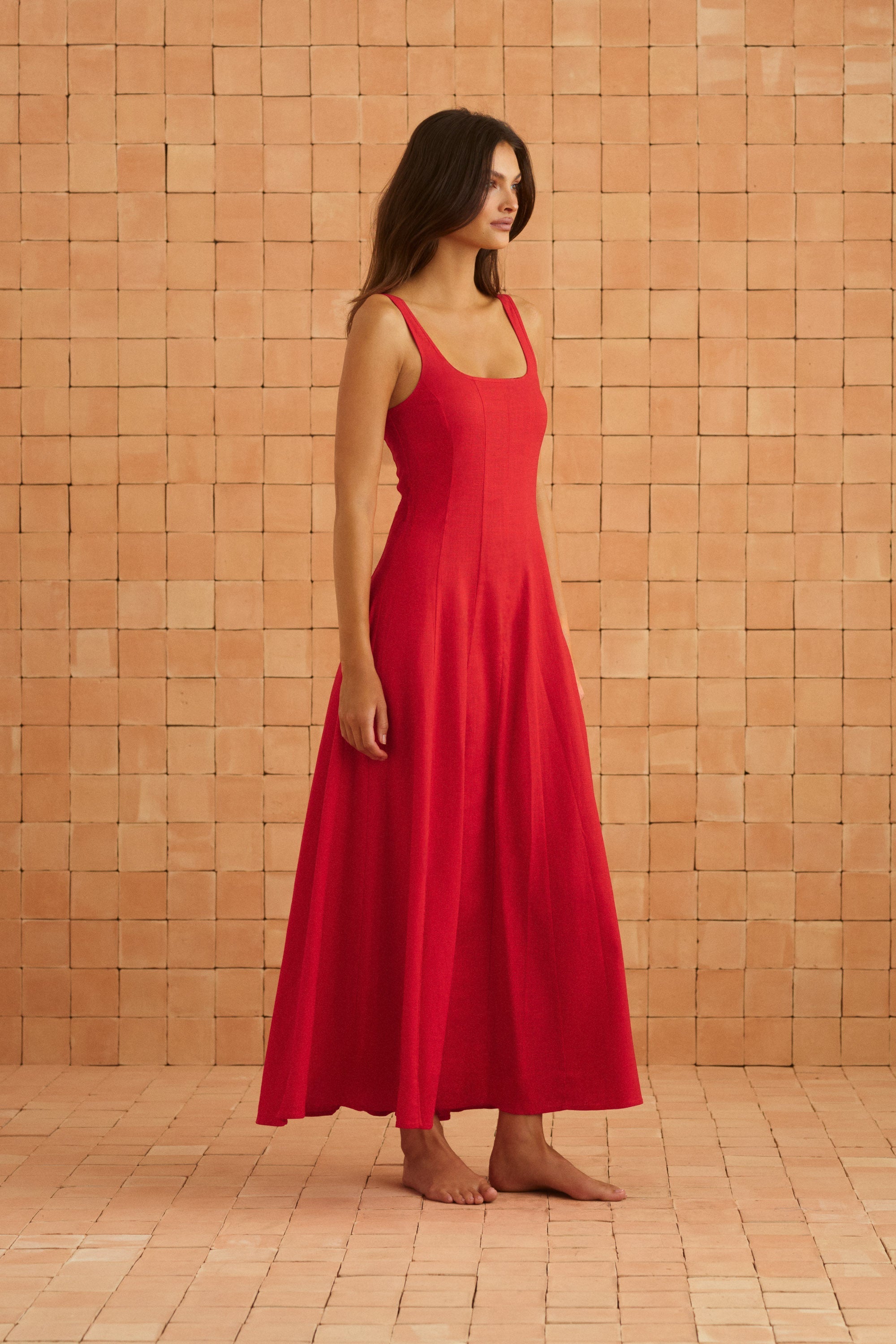 Daphne Dress In Poppy