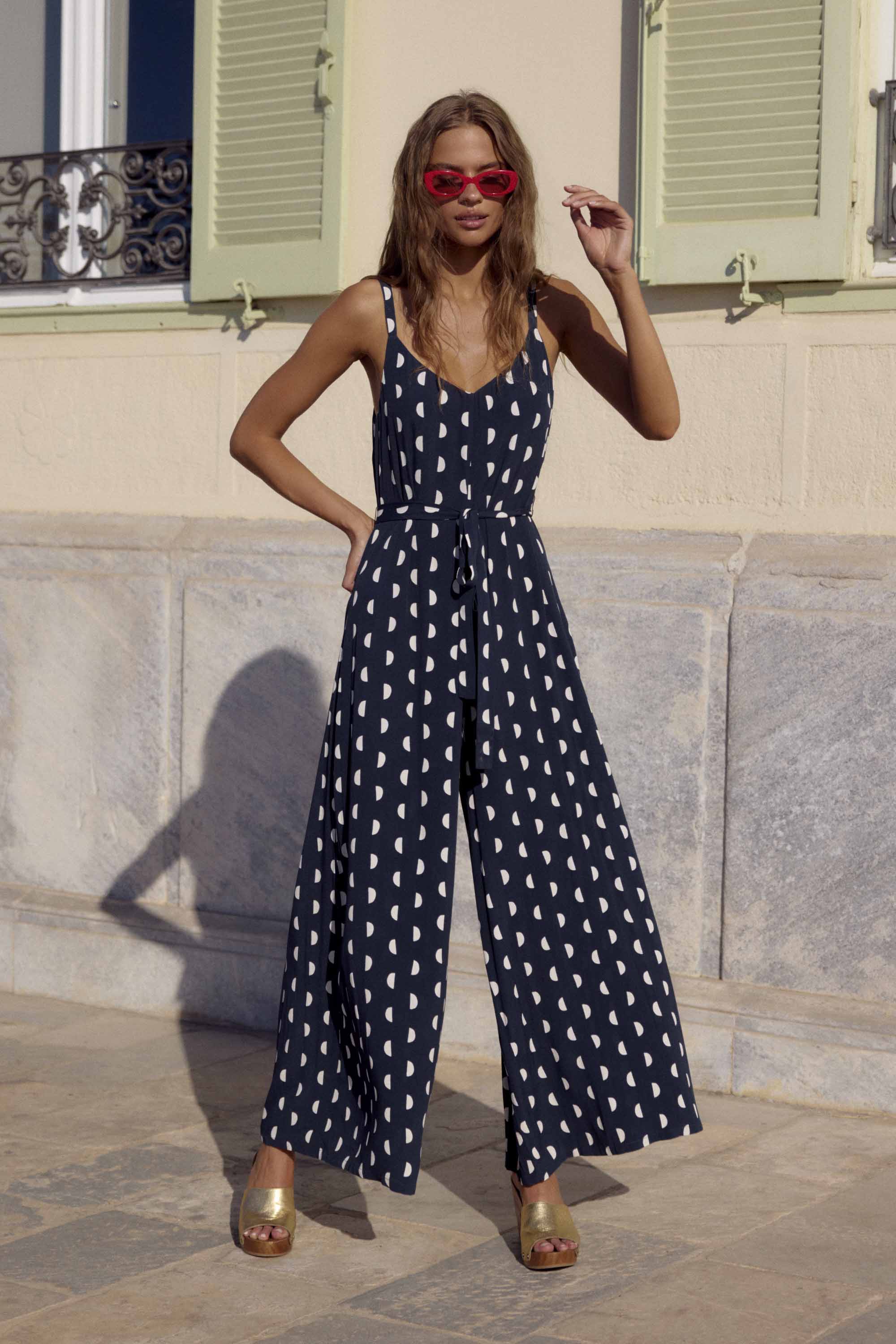 Delilah Romper In Lune