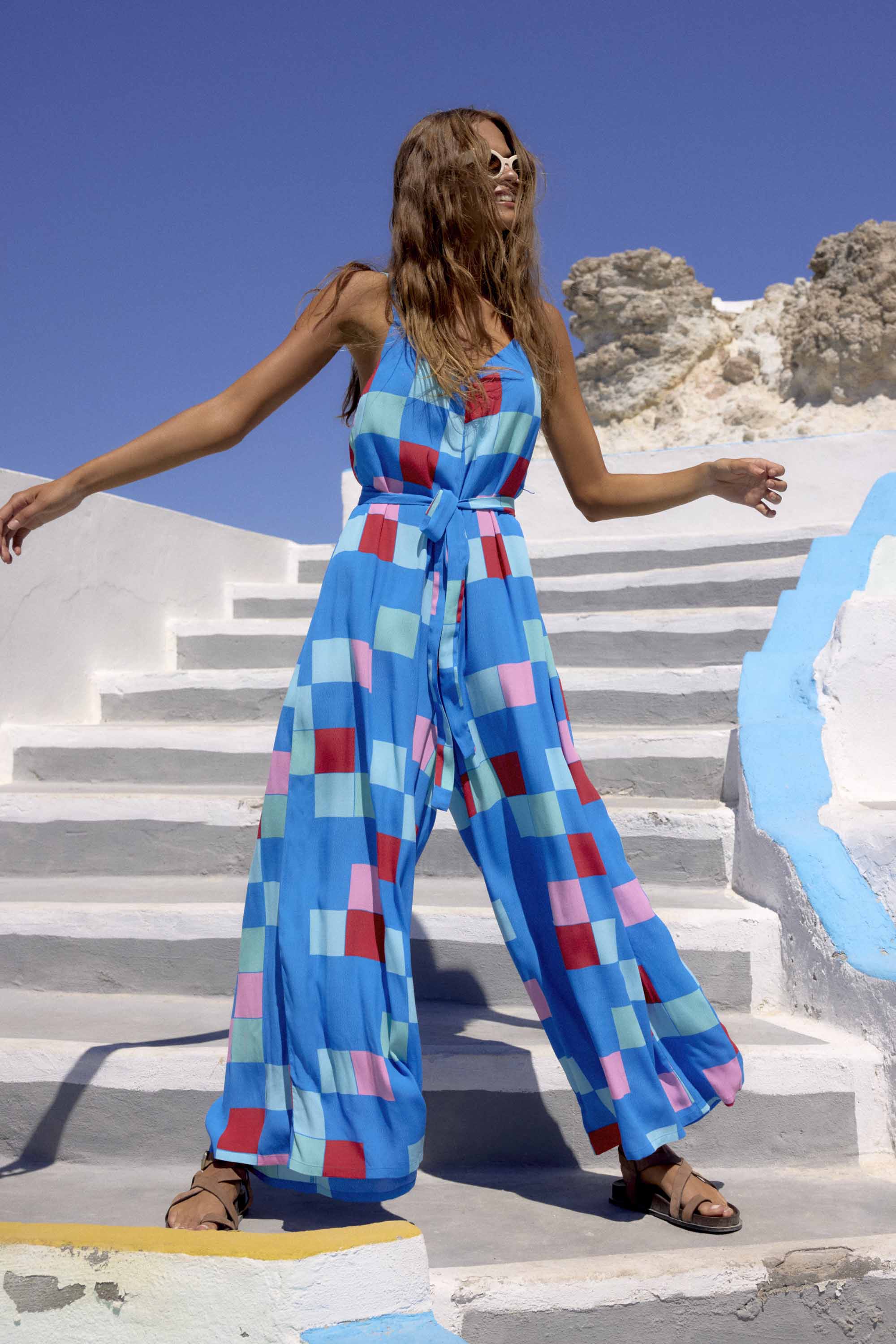 Delilah Romper In Bora Bora