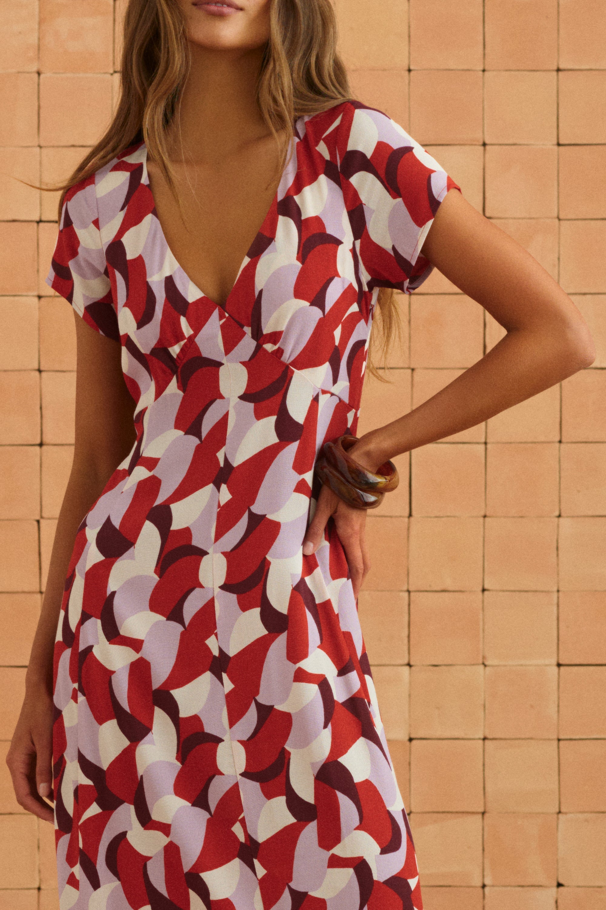 Elani Dress In Sweet Pea