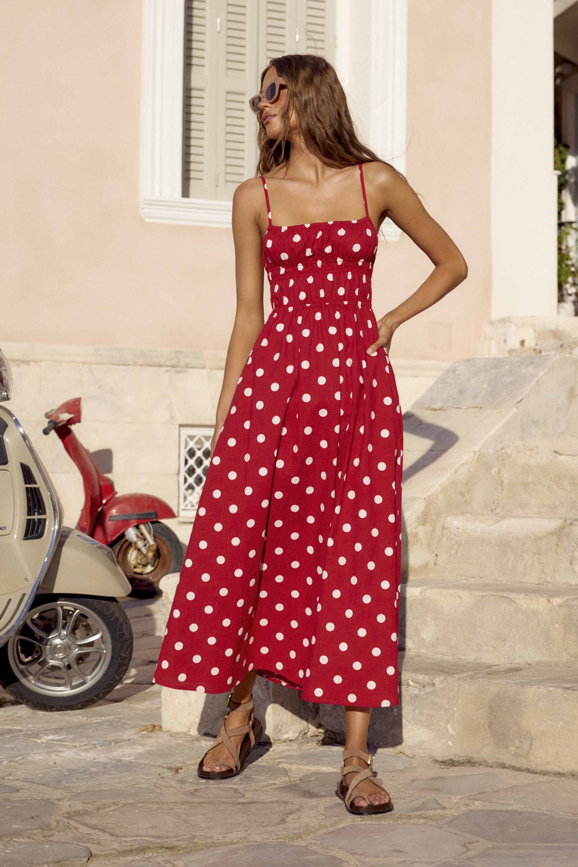 Gigi Dress In Chili