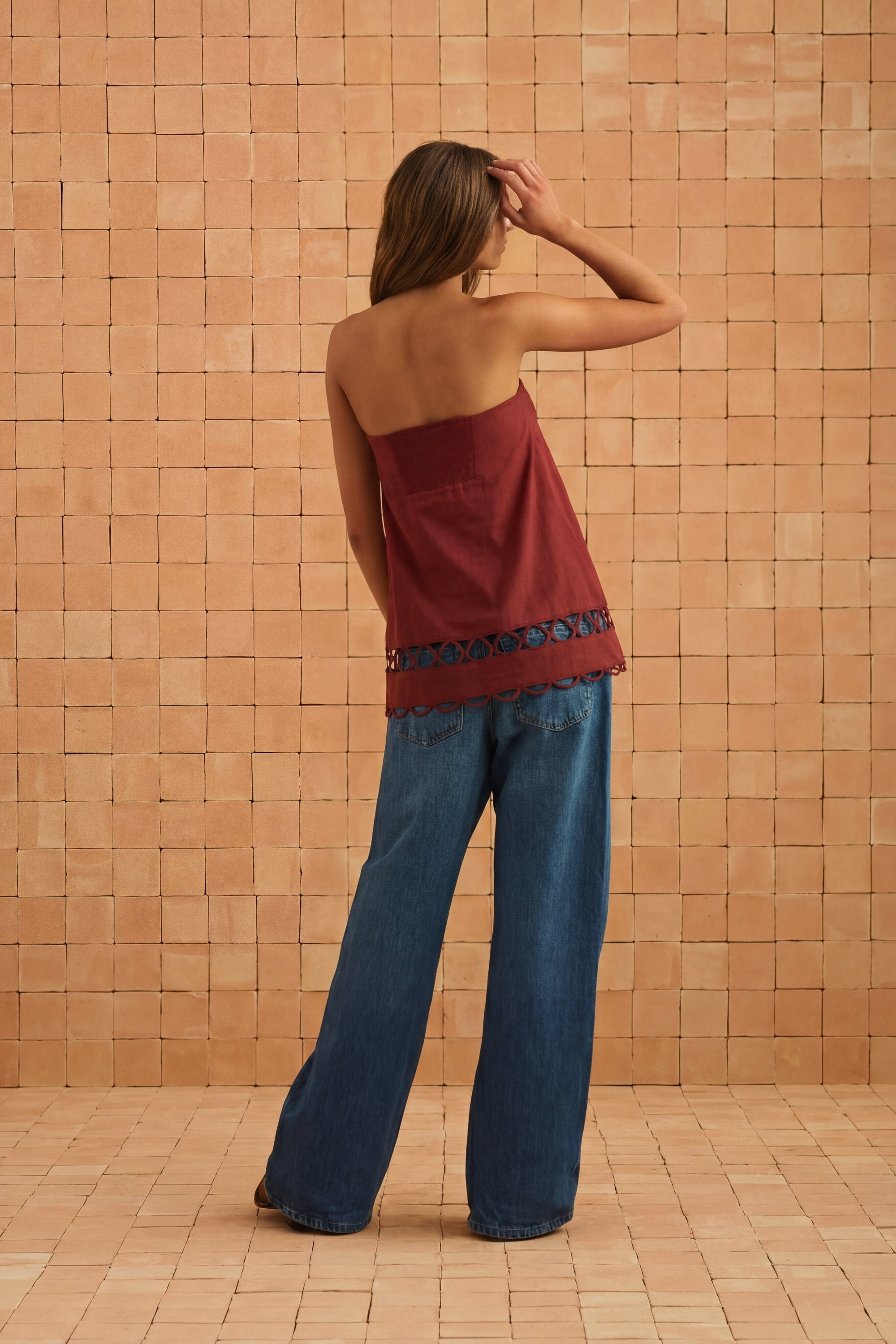 Gina Top In Sangria
